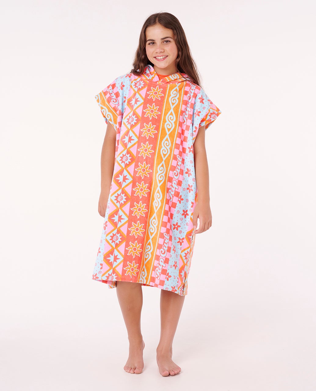 Mixed Cotton Hooded Towel - Girls