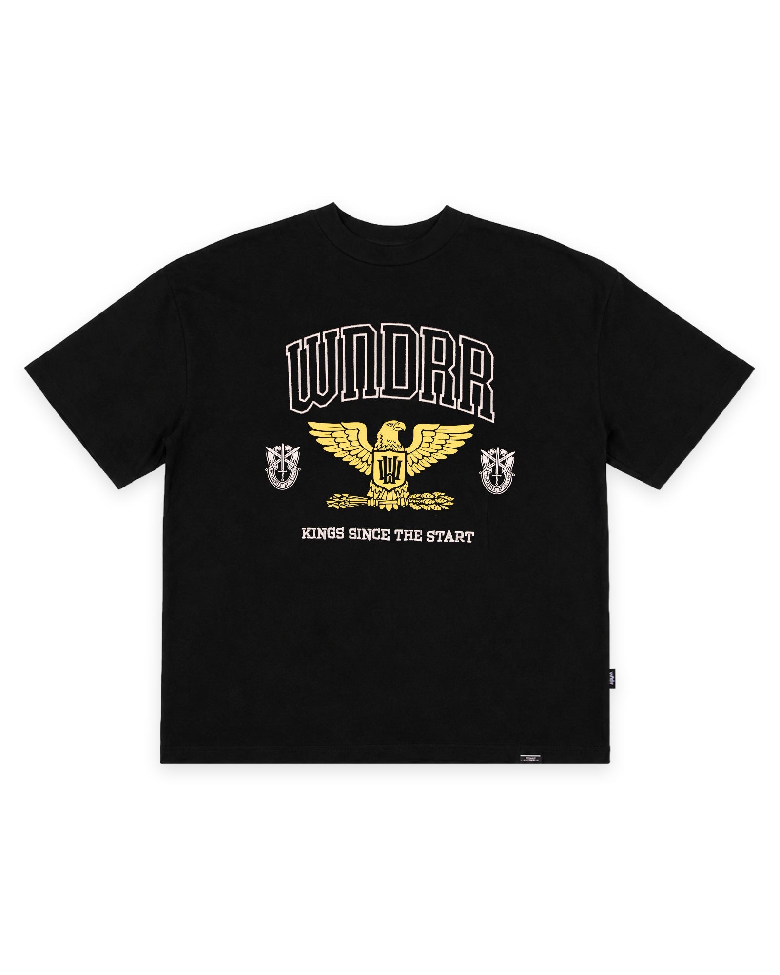 Mens RIOT HEAVY WEIGHT T Shirt Black - Image 1