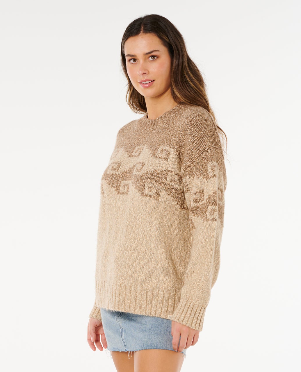 Womens Pacific Coast Sweater Brown - Image 2