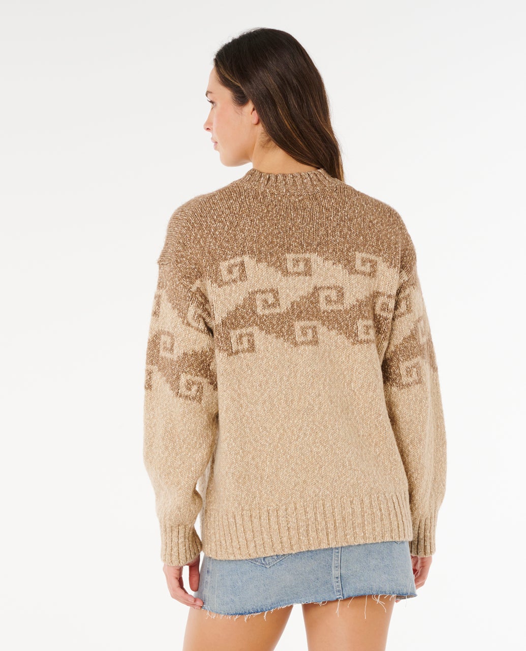 Womens Pacific Coast Sweater Brown - Image 3