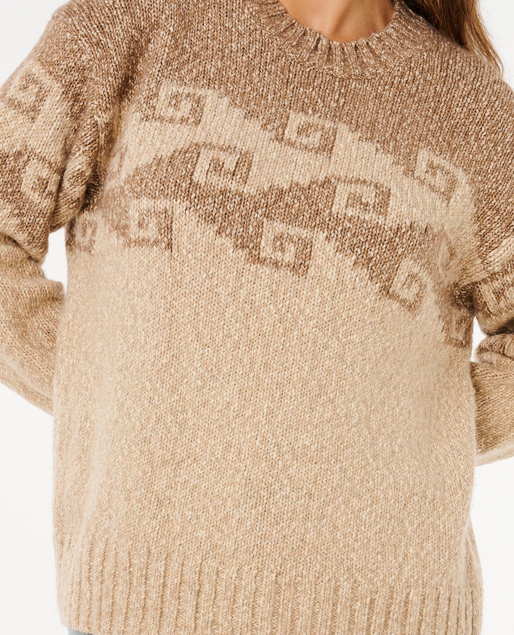 Womens Pacific Coast Sweater Brown - Image 5