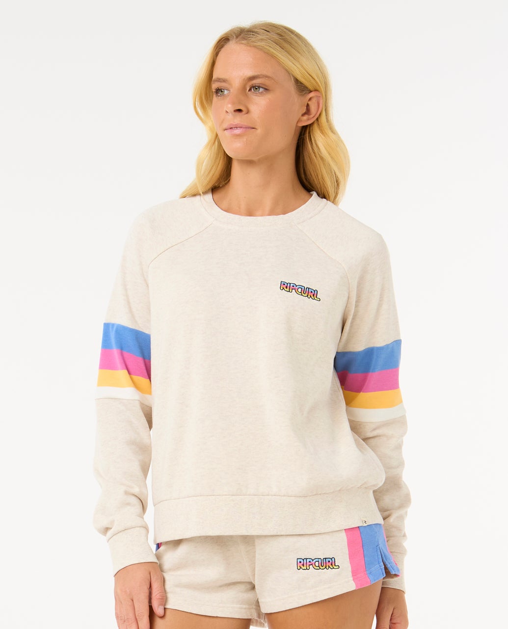 Las Dalias Raglan Crew
