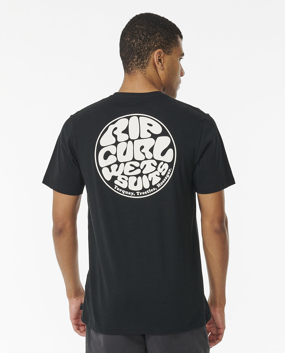 Ripcurl Wetsuit Icon Short Sleeve Tee Black