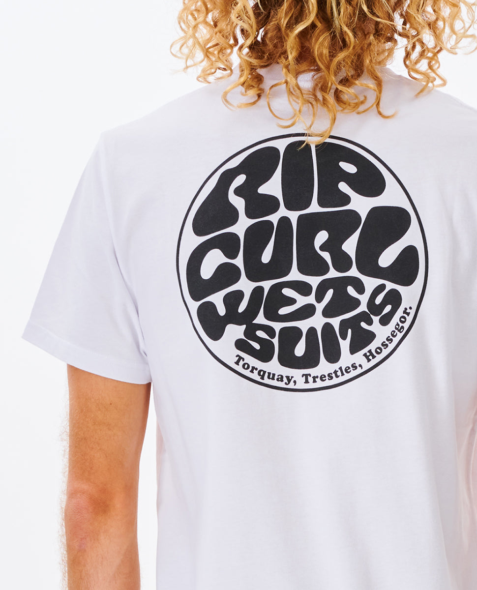 Ripcurl Wetsuit Icon Short Sleeve Tee White