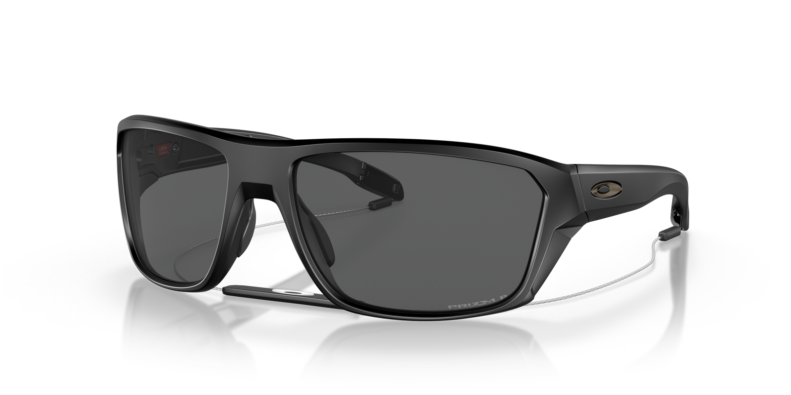 Split Shot Sunglasses Matte Black - Prizm Black Polarized Lens