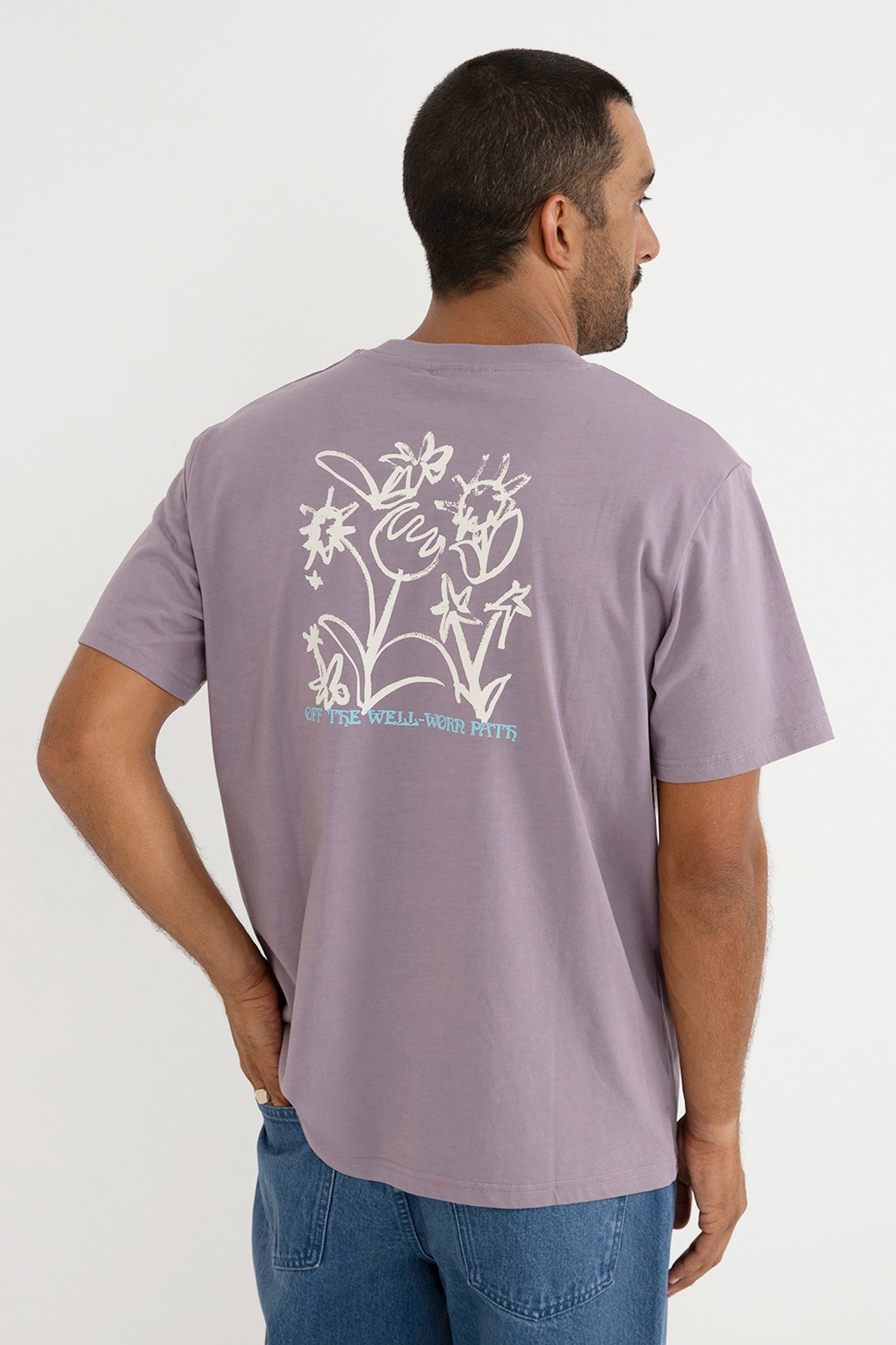 Old Growth Livin SS T-Shirt Plum - Image 5