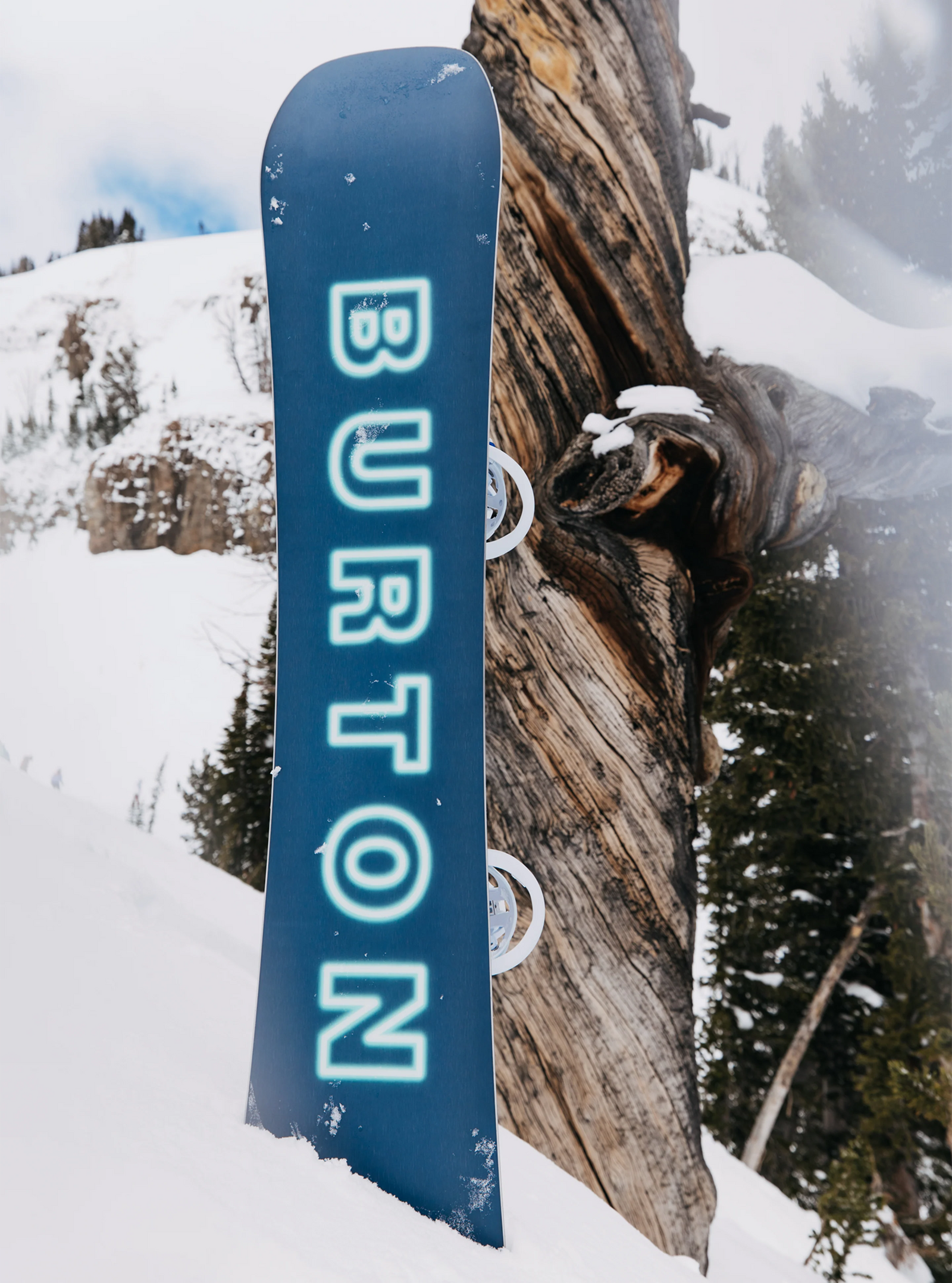Mens Custom Camber Snowboard White - Image 9