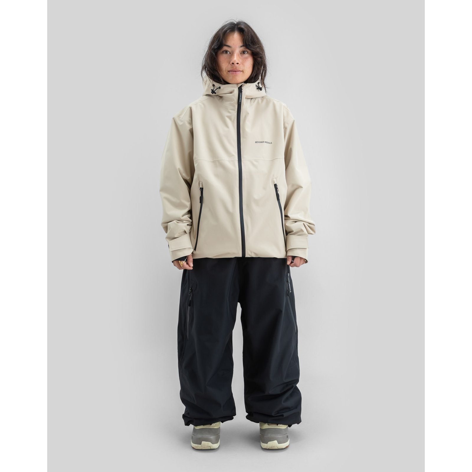 Park Snowboard Jacket 2L Beige - Image 10
