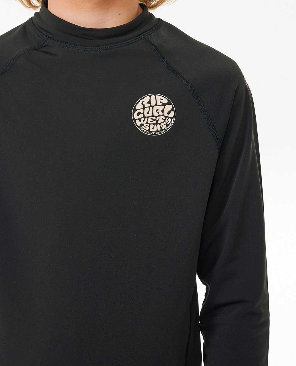 Icons UV Brushed Long Sleeve Rash Vest - Boys (8-16 years)