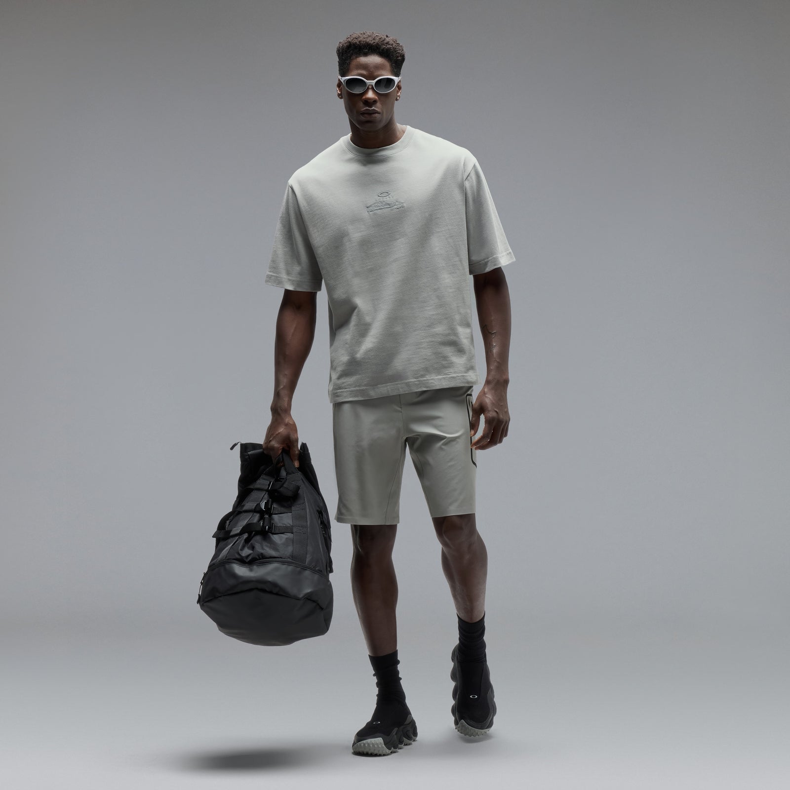 Mtn Ridge Embroidered Tee Cement - Image 1
