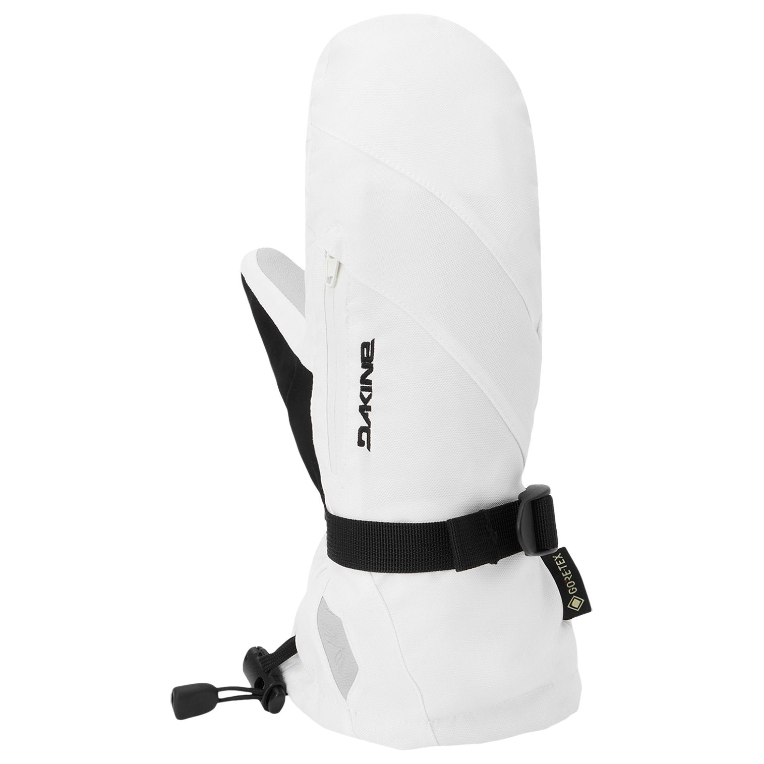Womens Leather Sequoia 2.0 Dlx Gore-Tex Snowboard Mitts White - Image 1
