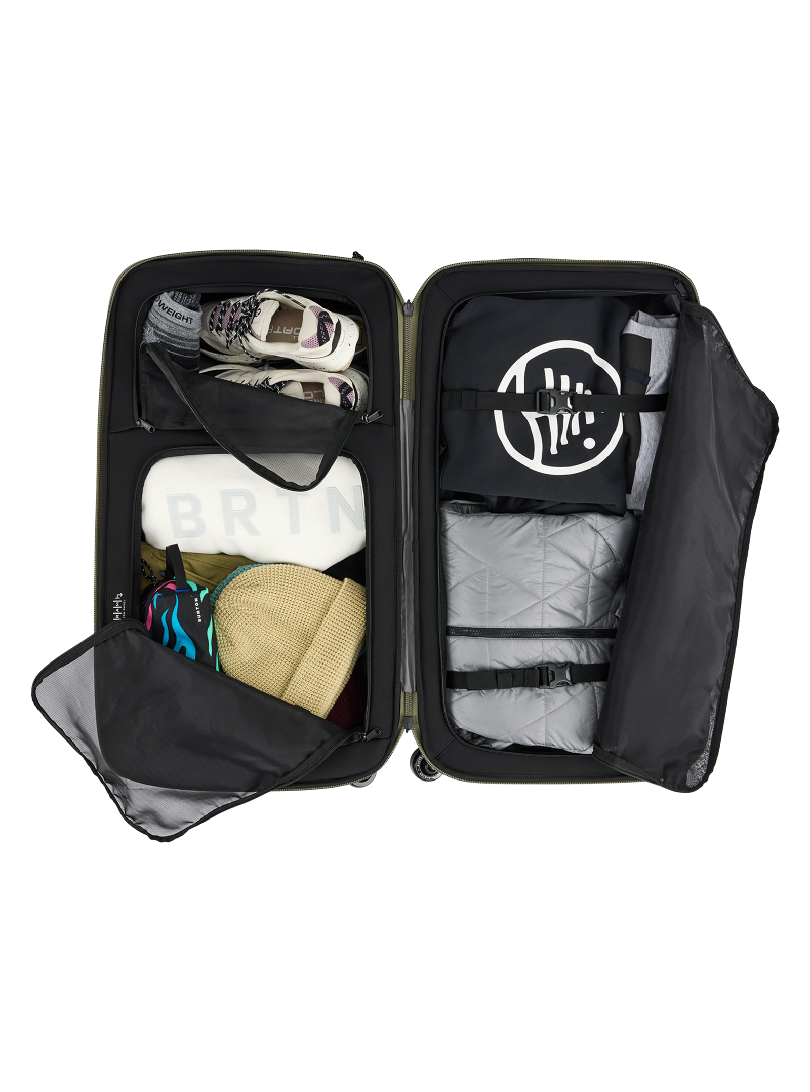 4 Wheel Double Deck Travel Bag Forest Moss Cookie Camo - Image 3