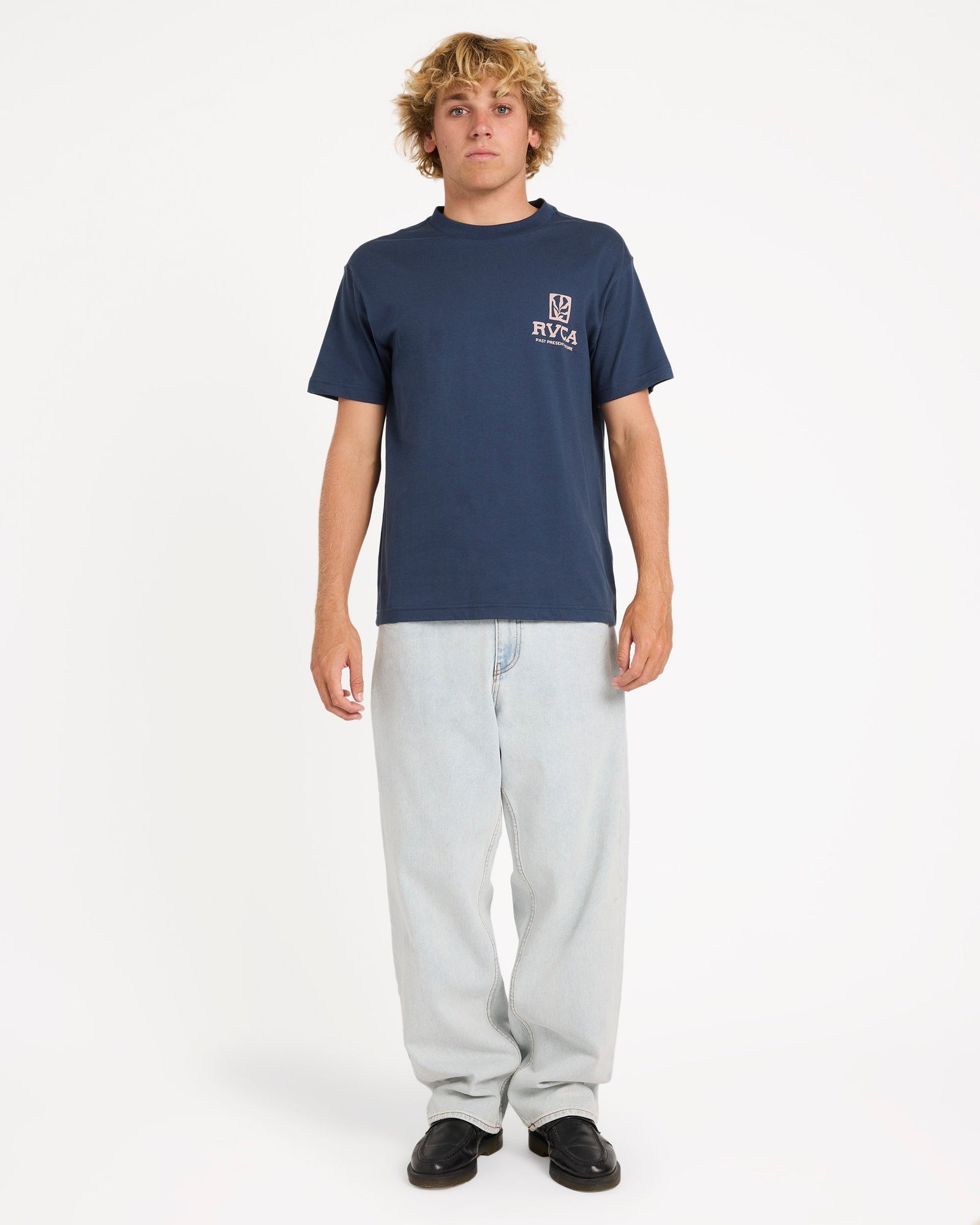 Mens Palmgrove T Shirt Moody Blue - Image 5