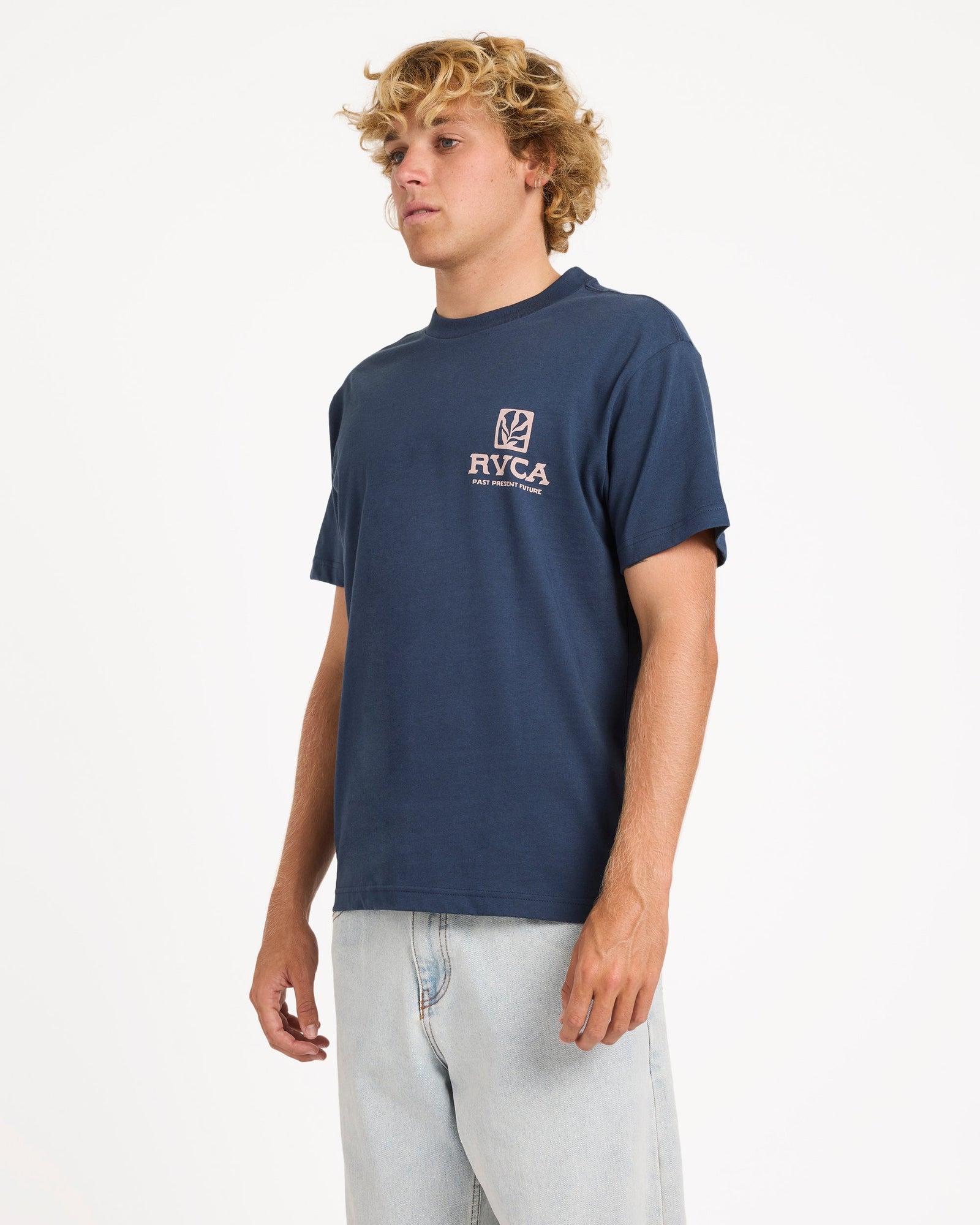 Mens Palmgrove T Shirt Moody Blue - Image 3