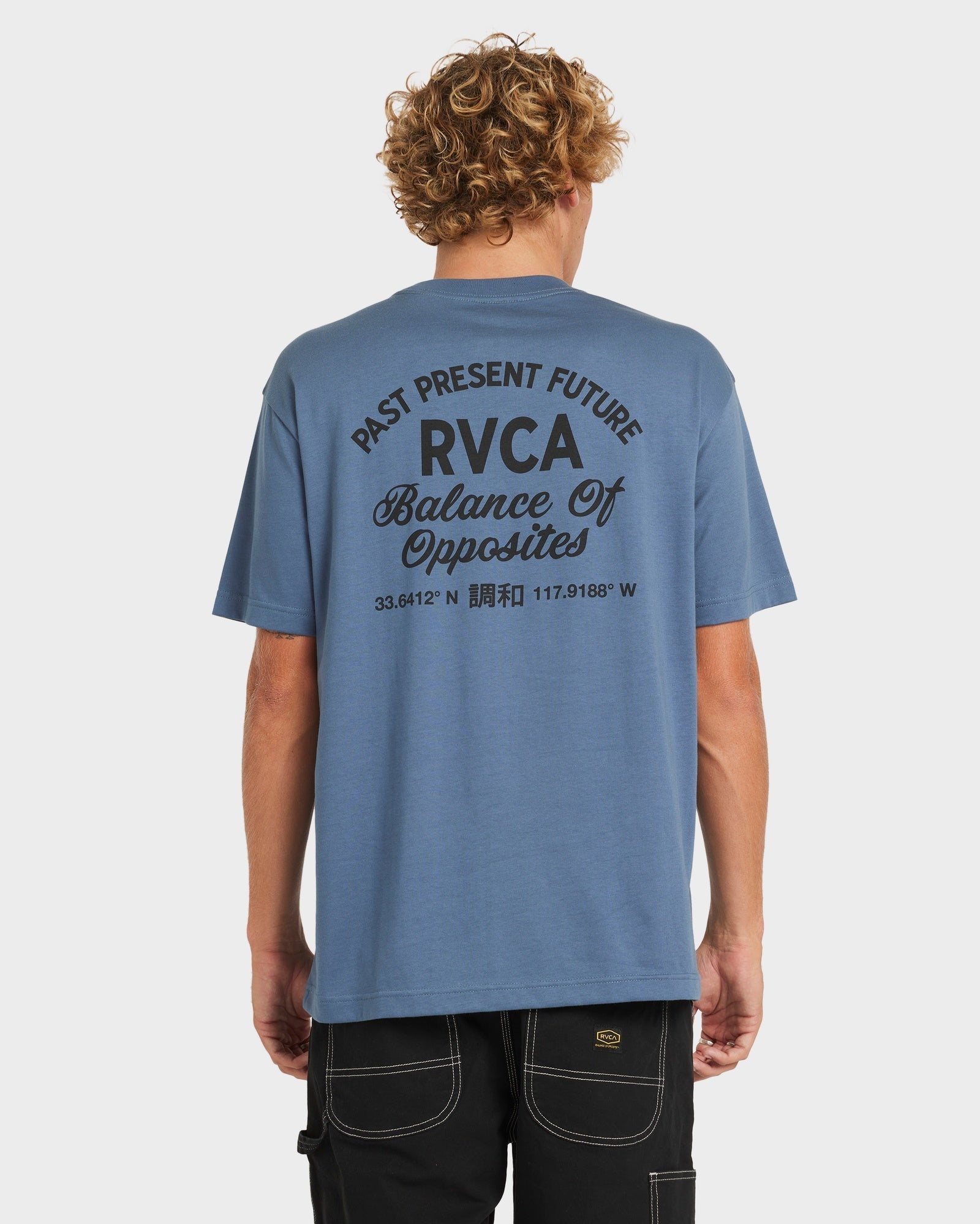 Mens Textfull T Shirt Vintage Navy - Image 4