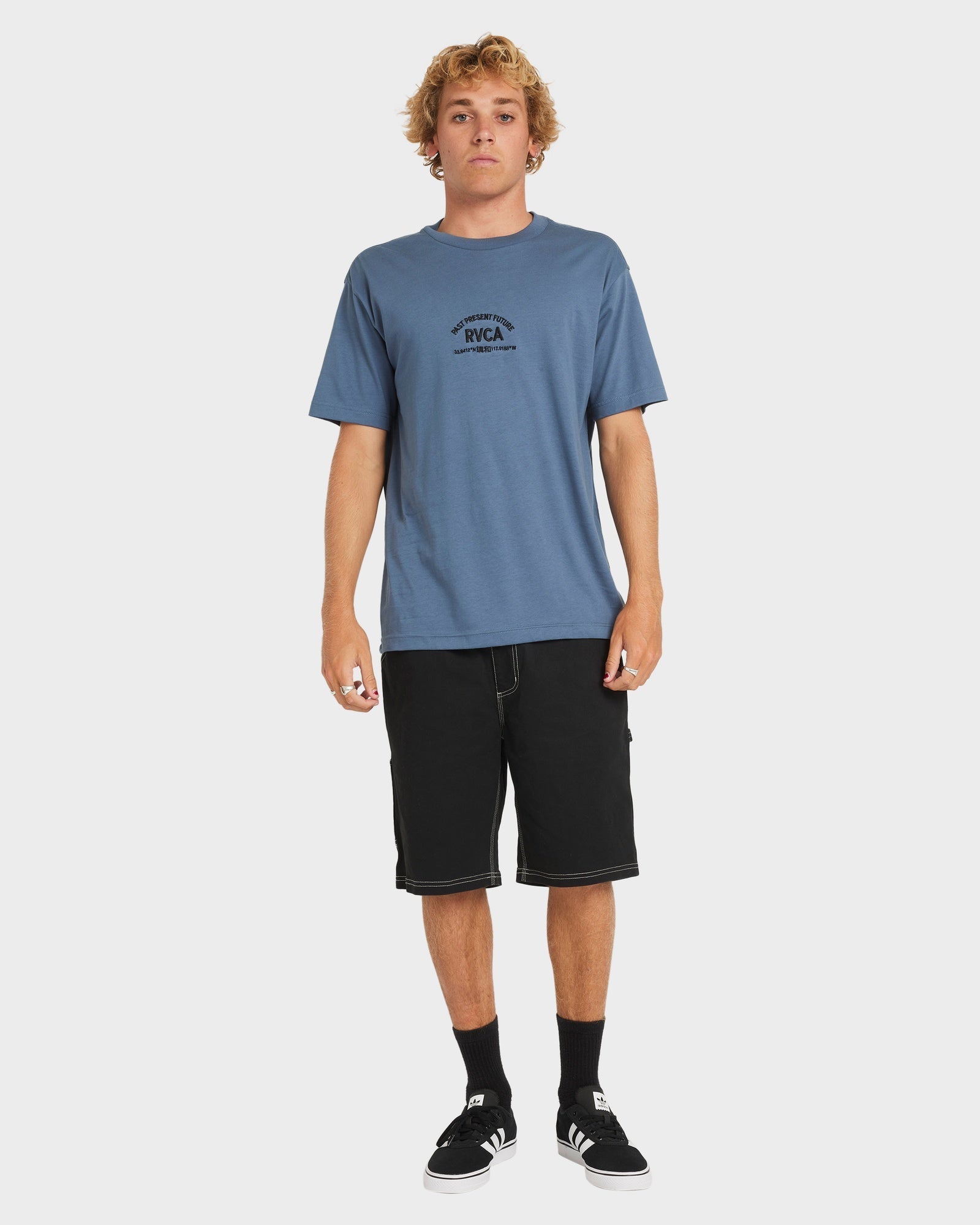 Mens Textfull T Shirt Vintage Navy - Image 5