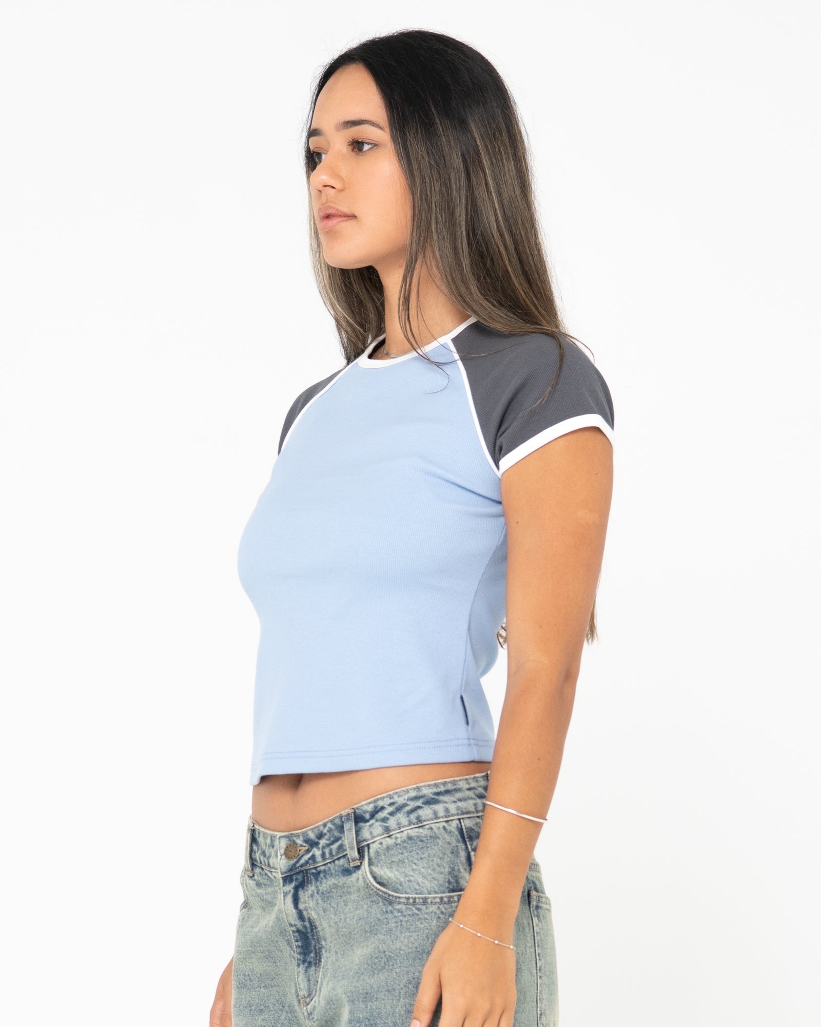 Whiplash Raglan Baby Tee