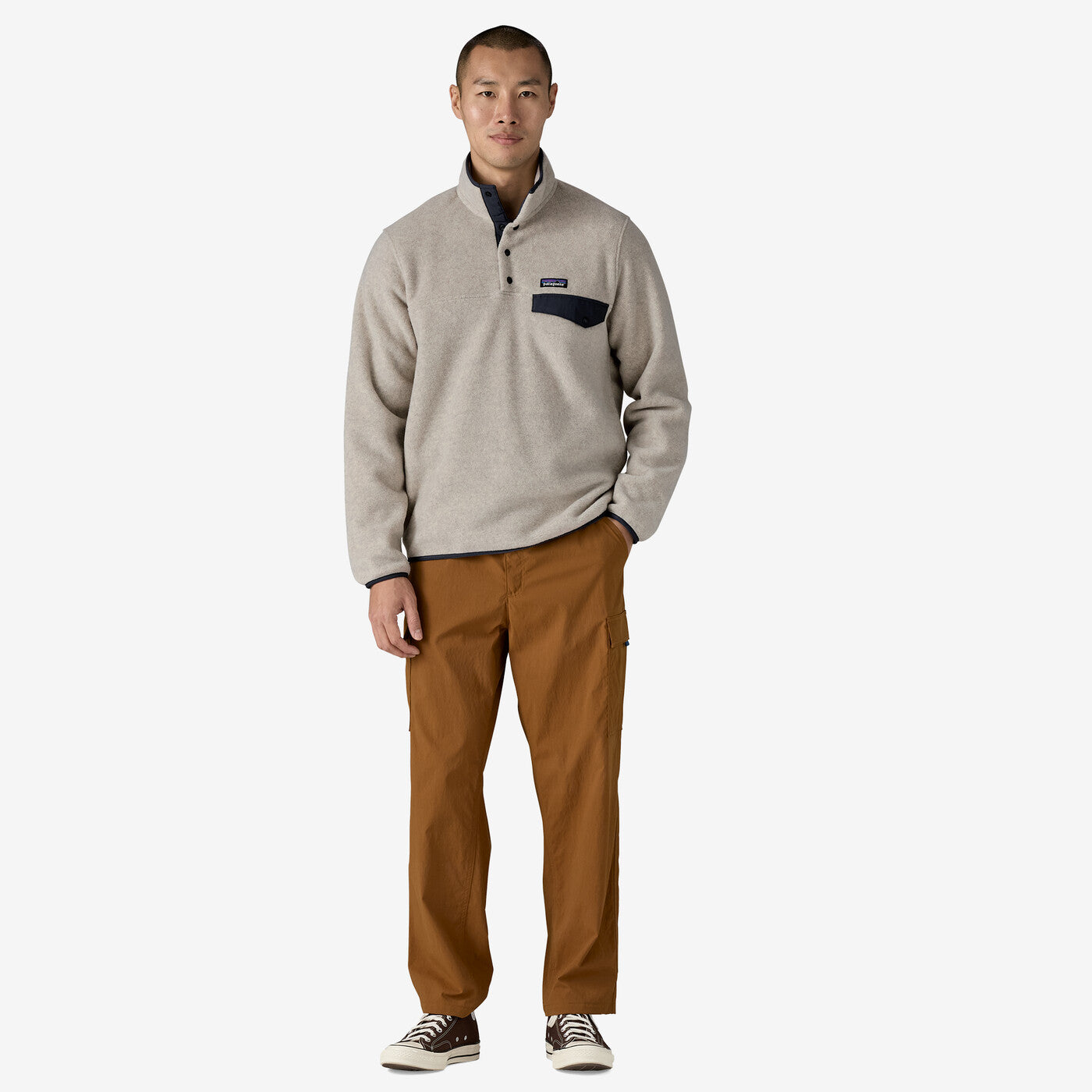 Men's Lightweight Synchilla Snap-T Pullover Oatmeal Heather - Image 4