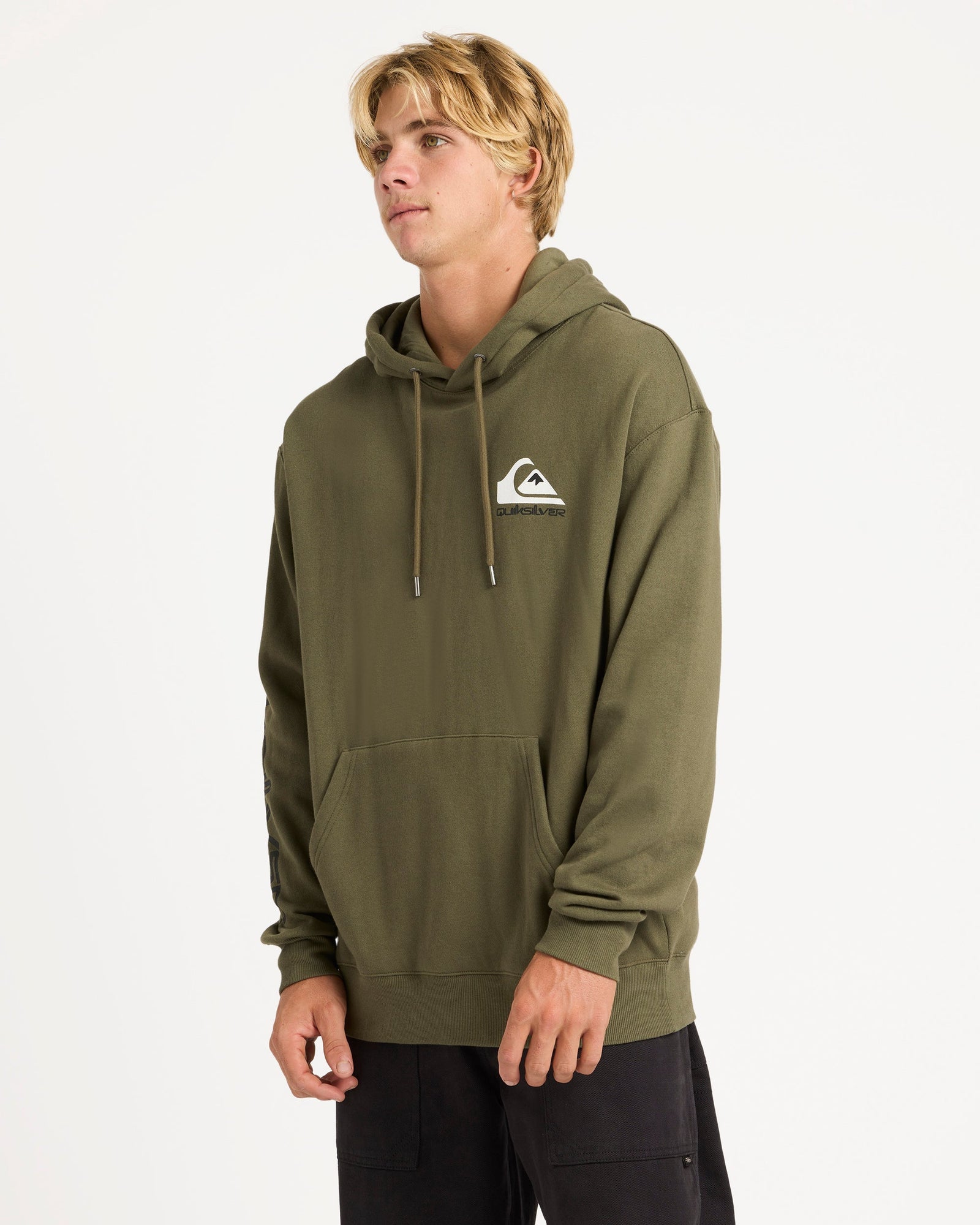 Mens Omni Logo Hooded Jumper Grape Leaf - Image 3