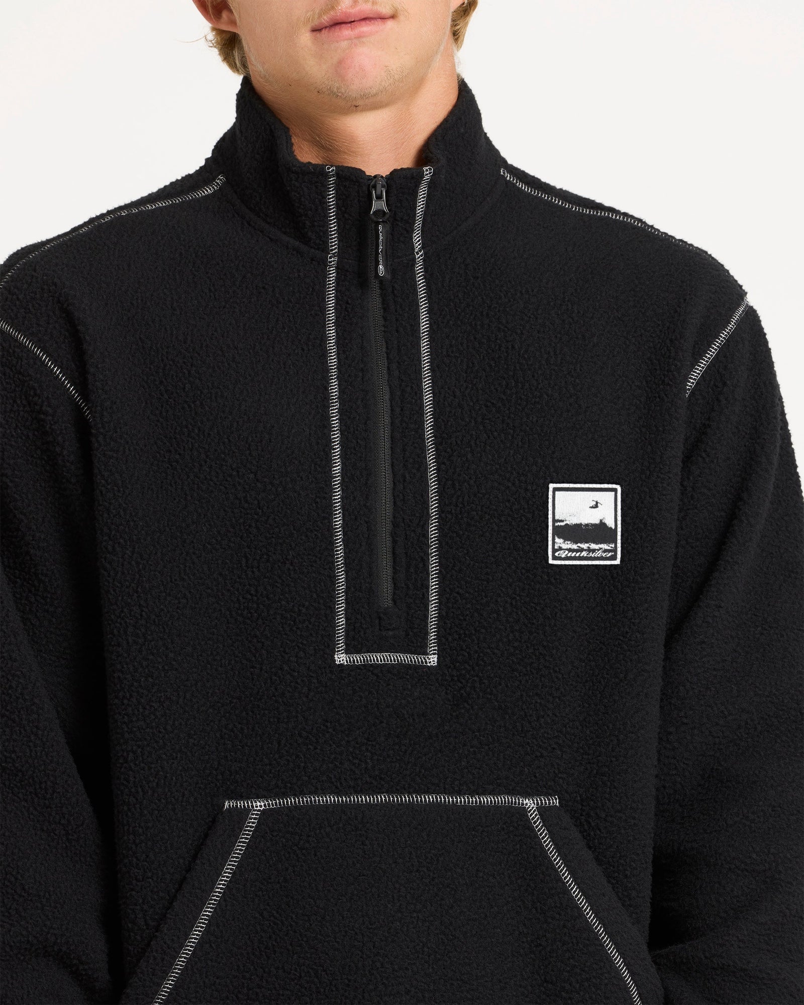 Mens Mercury Polar Sweater Black - Image 4