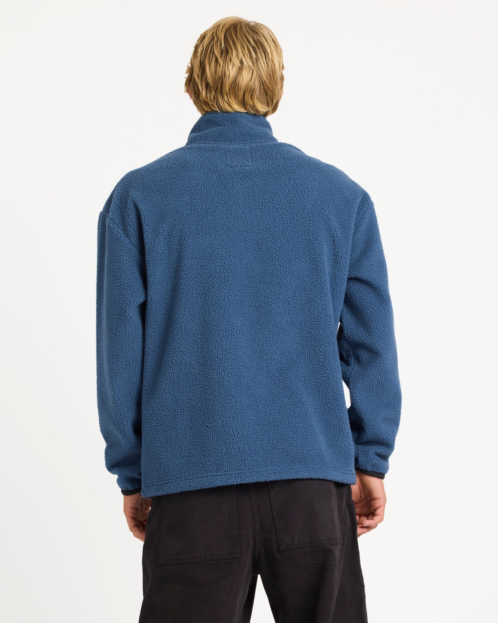 Mens Mercury Panel Sweater Dark Denim - Image 2