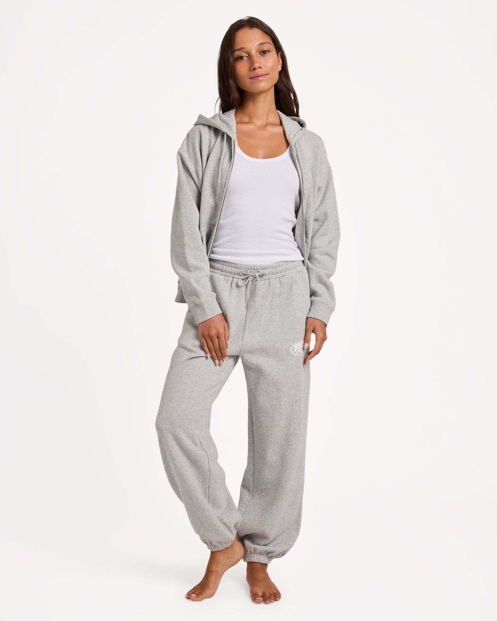 Womens Dreamy Days Casual Pant Grey Marle - Image 10