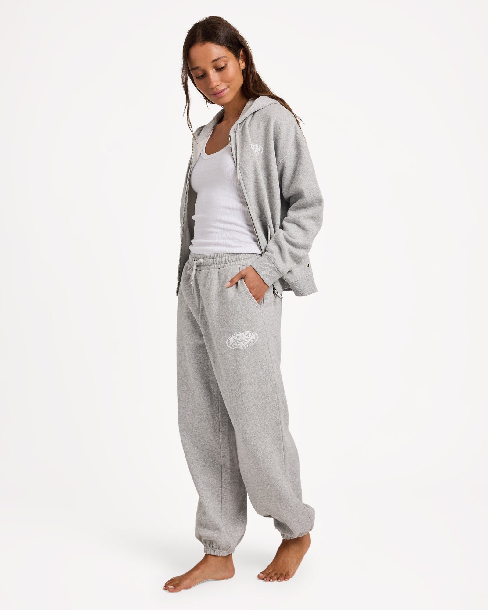 Womens Dreamy Days Casual Pant Grey Marle - Image 8
