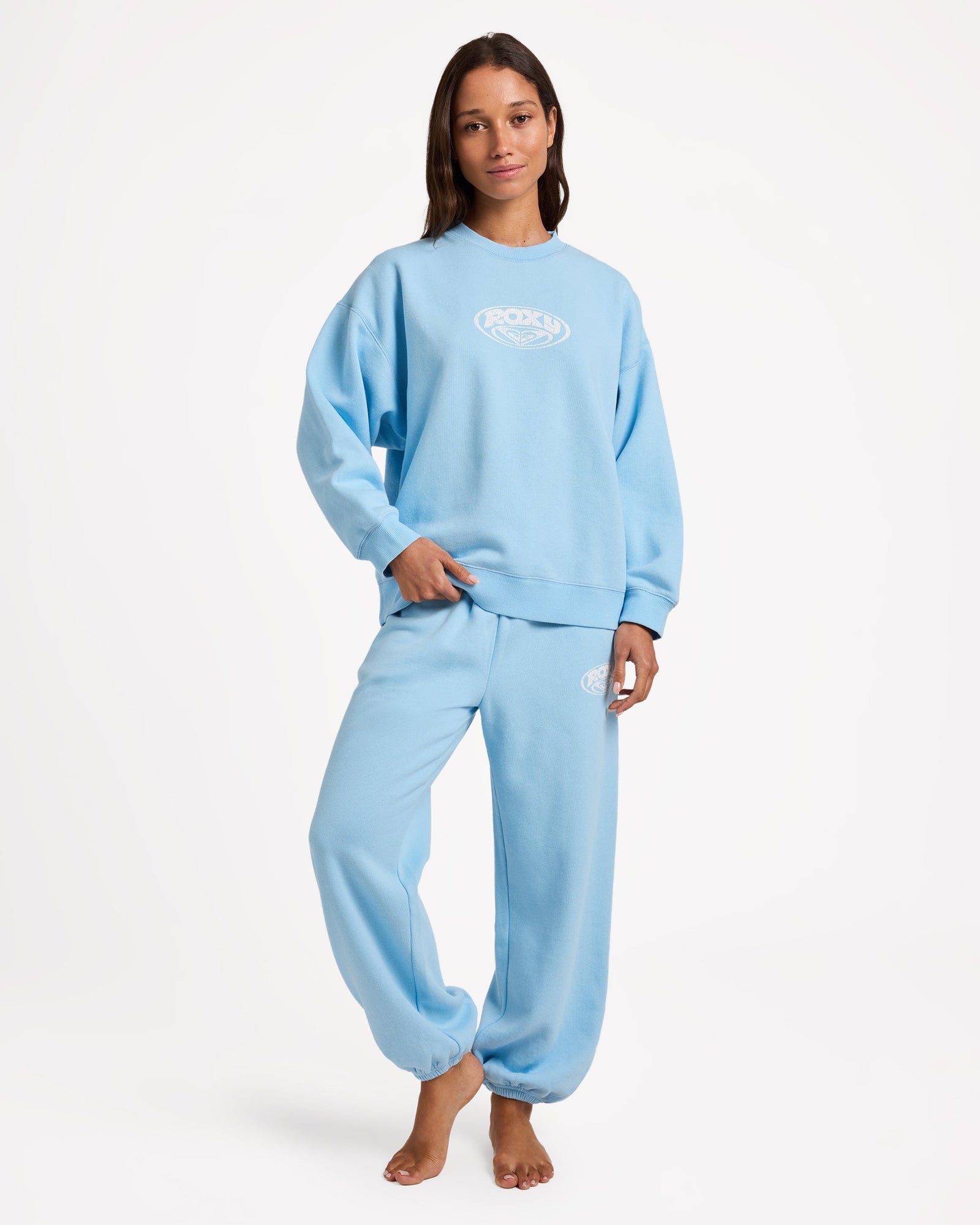 Womens Dreamy Days Sweater Sky Blue - Image 5