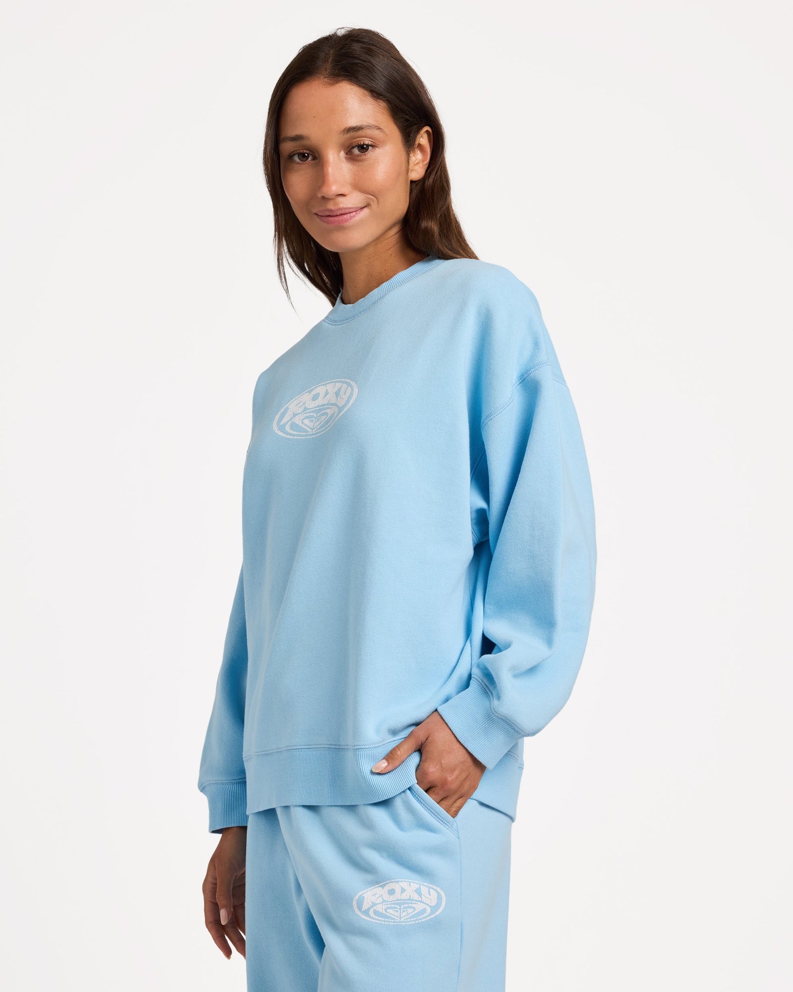 Womens Dreamy Days Sweater Sky Blue - Image 3