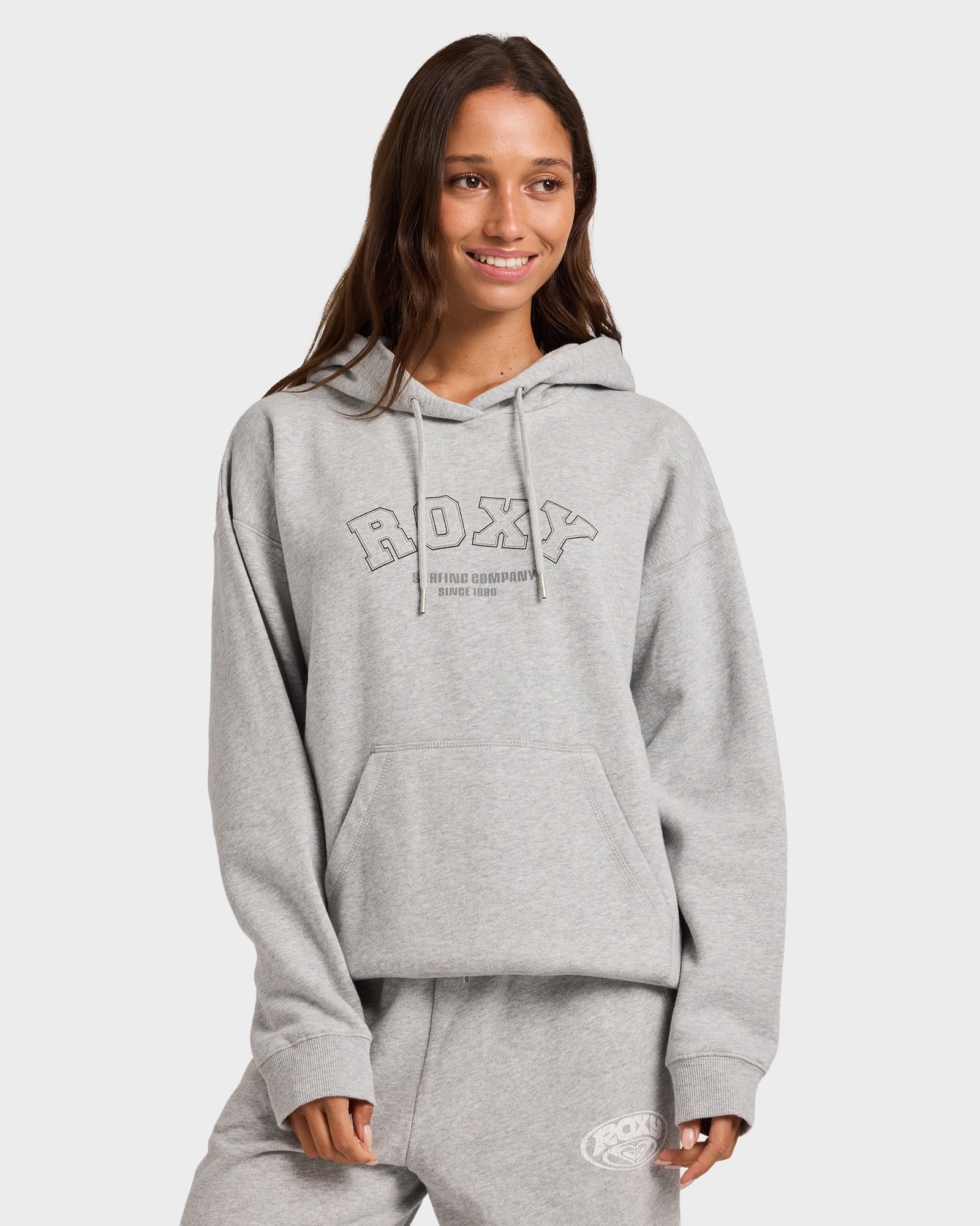 Womens Dreamy Days Hooded Jumper Grey Marle - Image 11