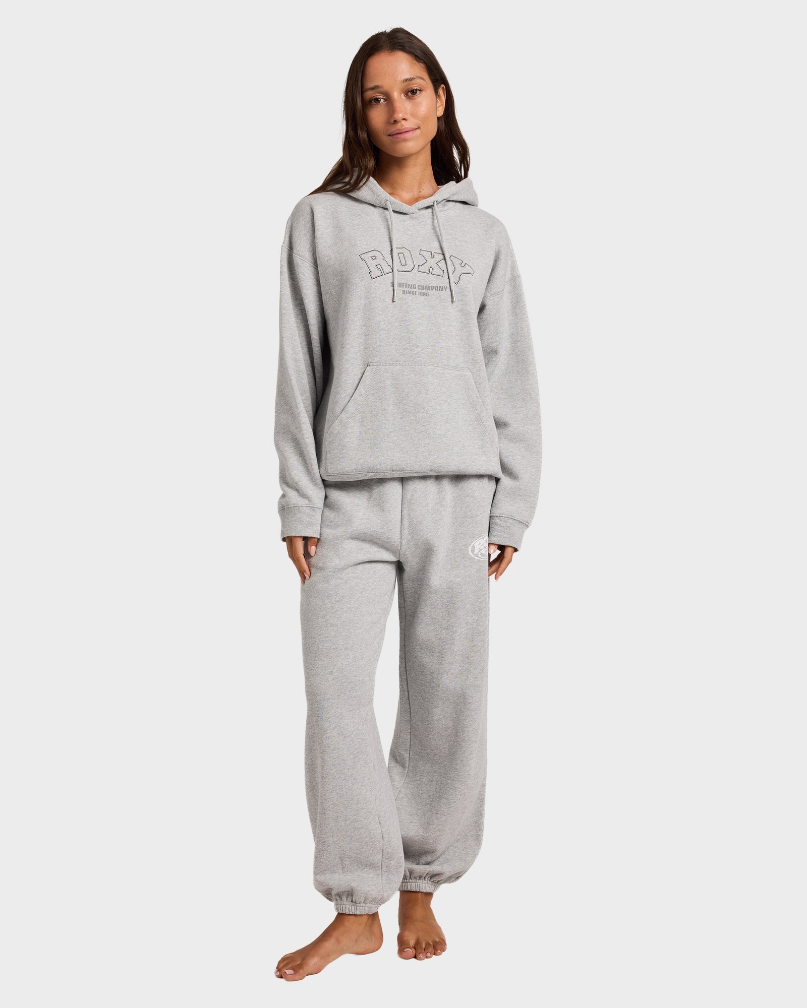 Womens Dreamy Days Hooded Jumper Grey Marle - Image 15