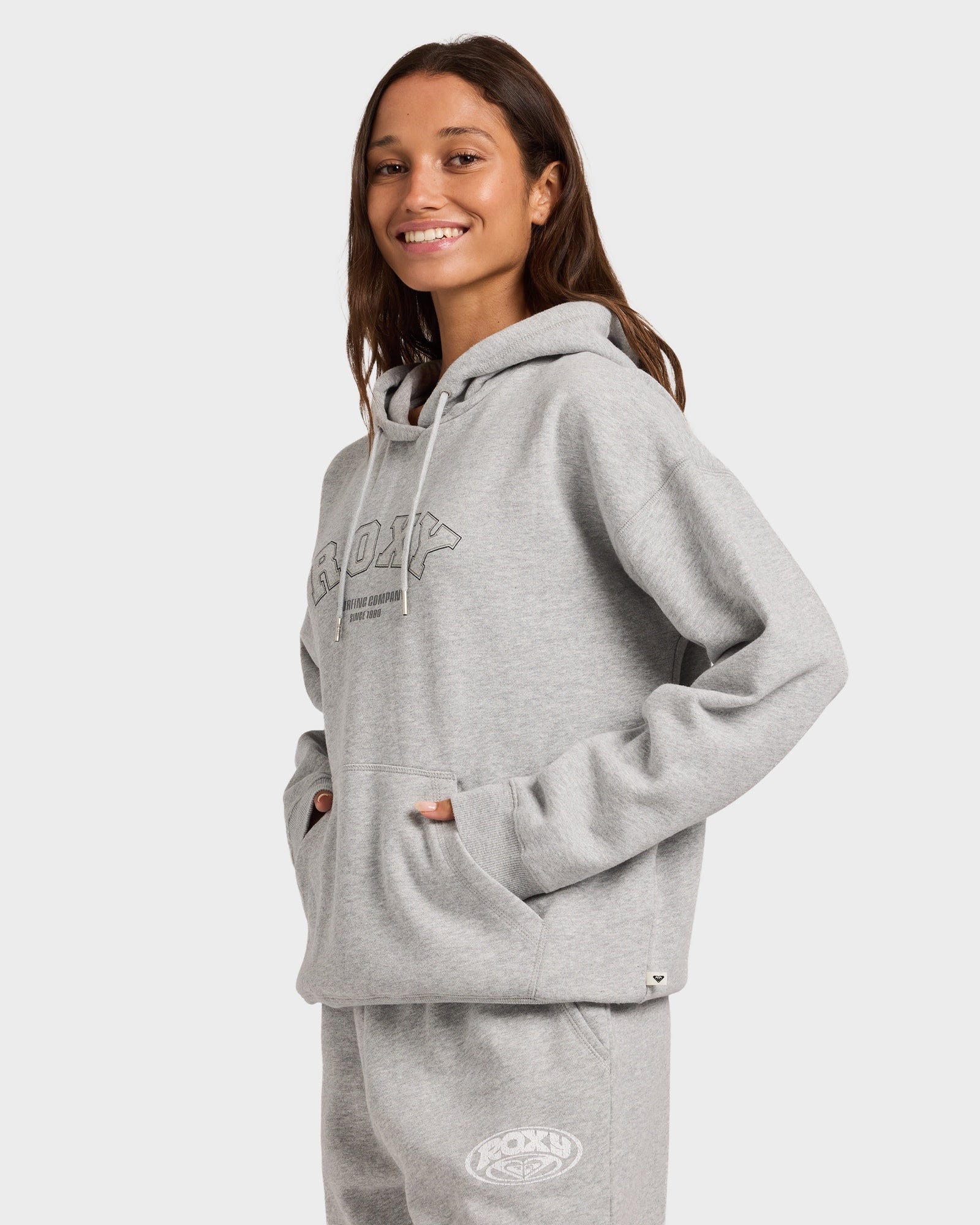 Womens Dreamy Days Hooded Jumper Grey Marle - Image 14