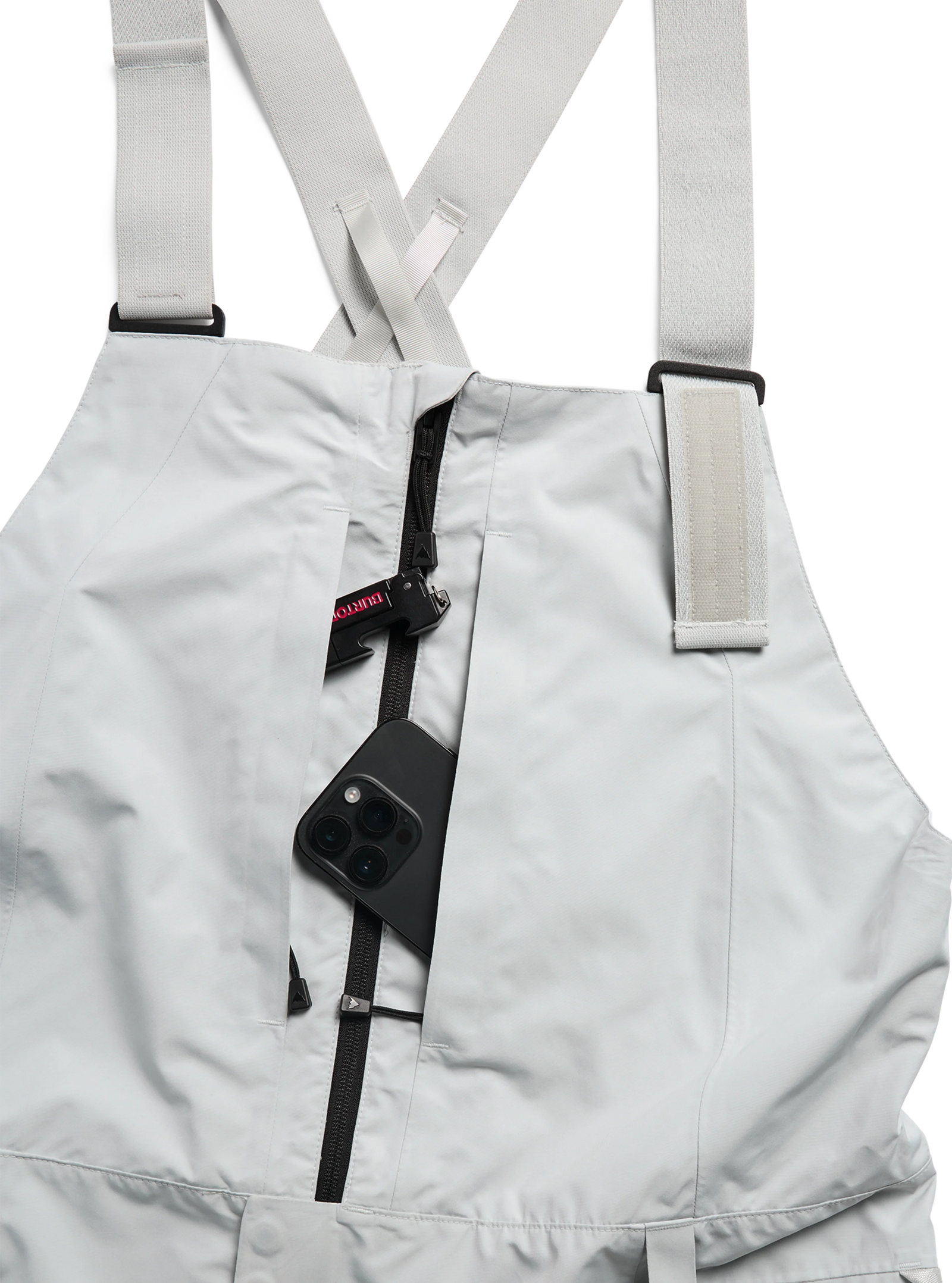 Mens Reserve Gore-Tex 2L Bib Pants Gray Cloud - Image 7