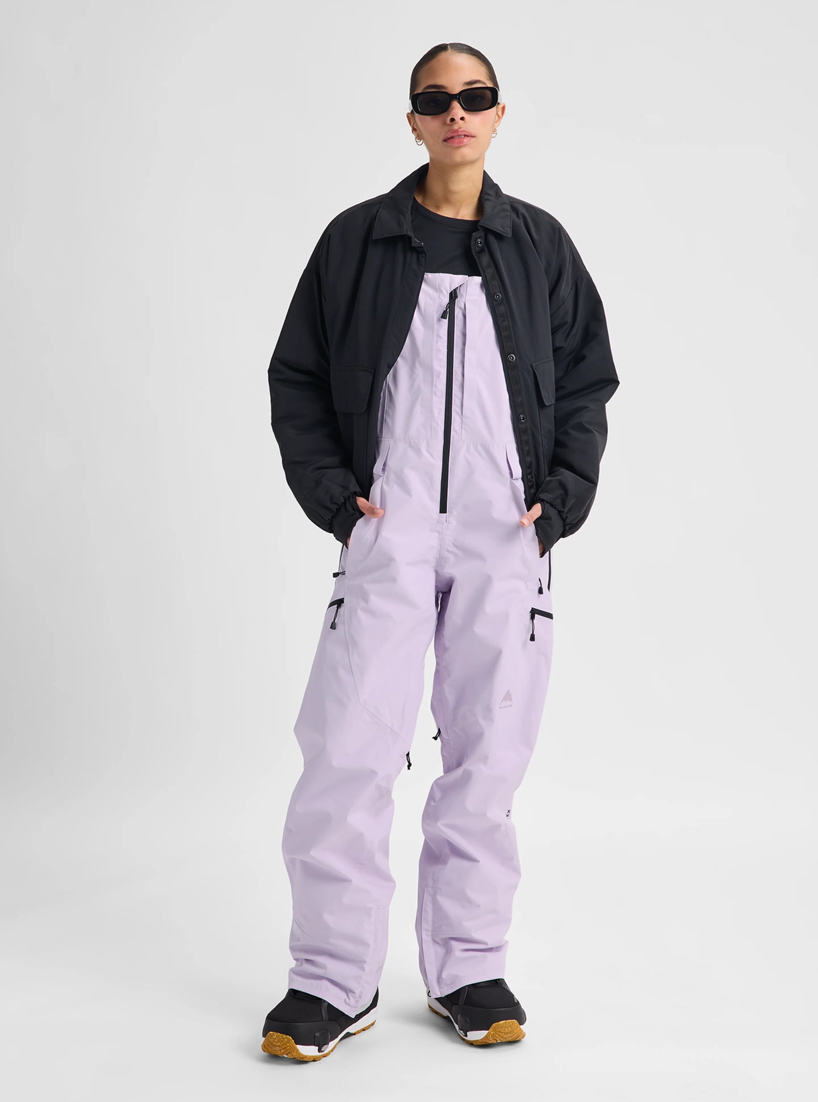 Womens Reserve Gore-Tex 2L Bib Pants Moondust Purple - Image 9