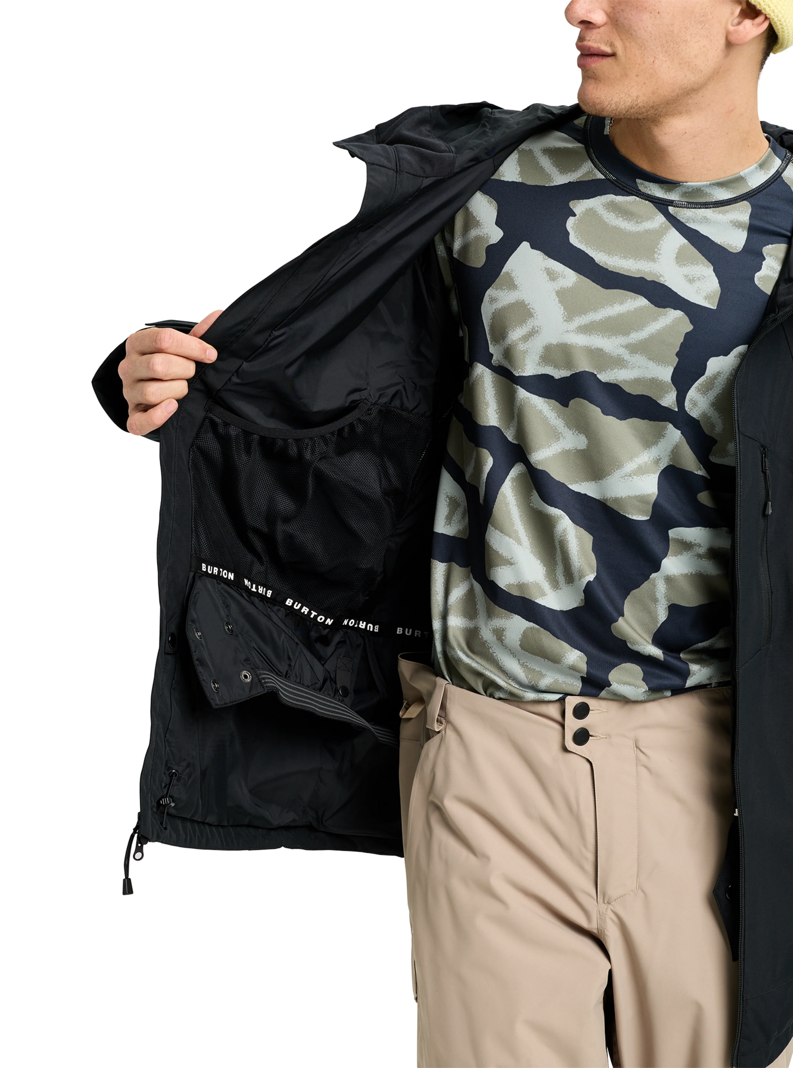 Mens Reserve 2L Jacket True Black - Image 8