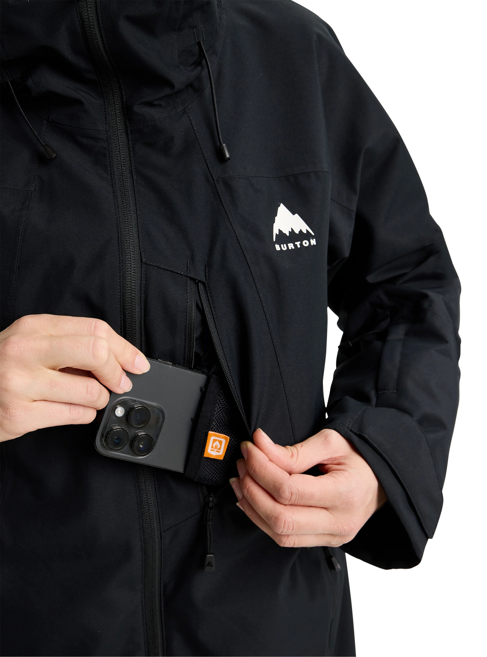 Womens Reserve 2L Jacket True Black - Image 7