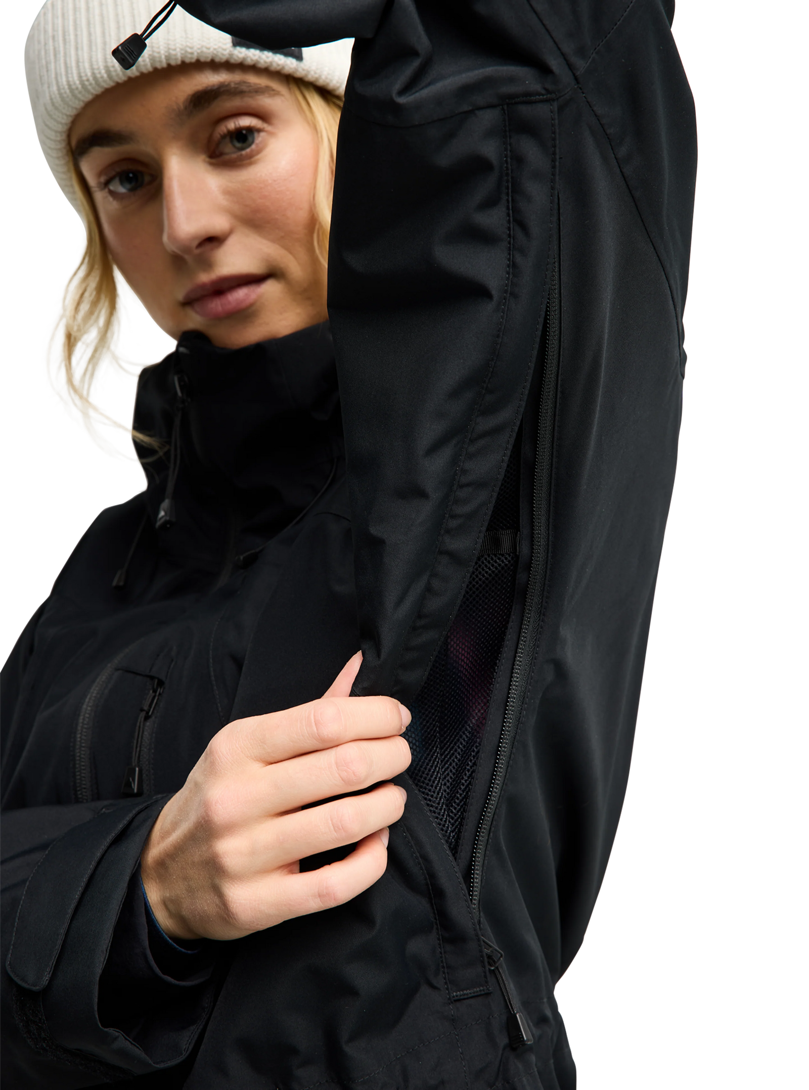 Womens Reserve 2L Jacket True Black - Image 8