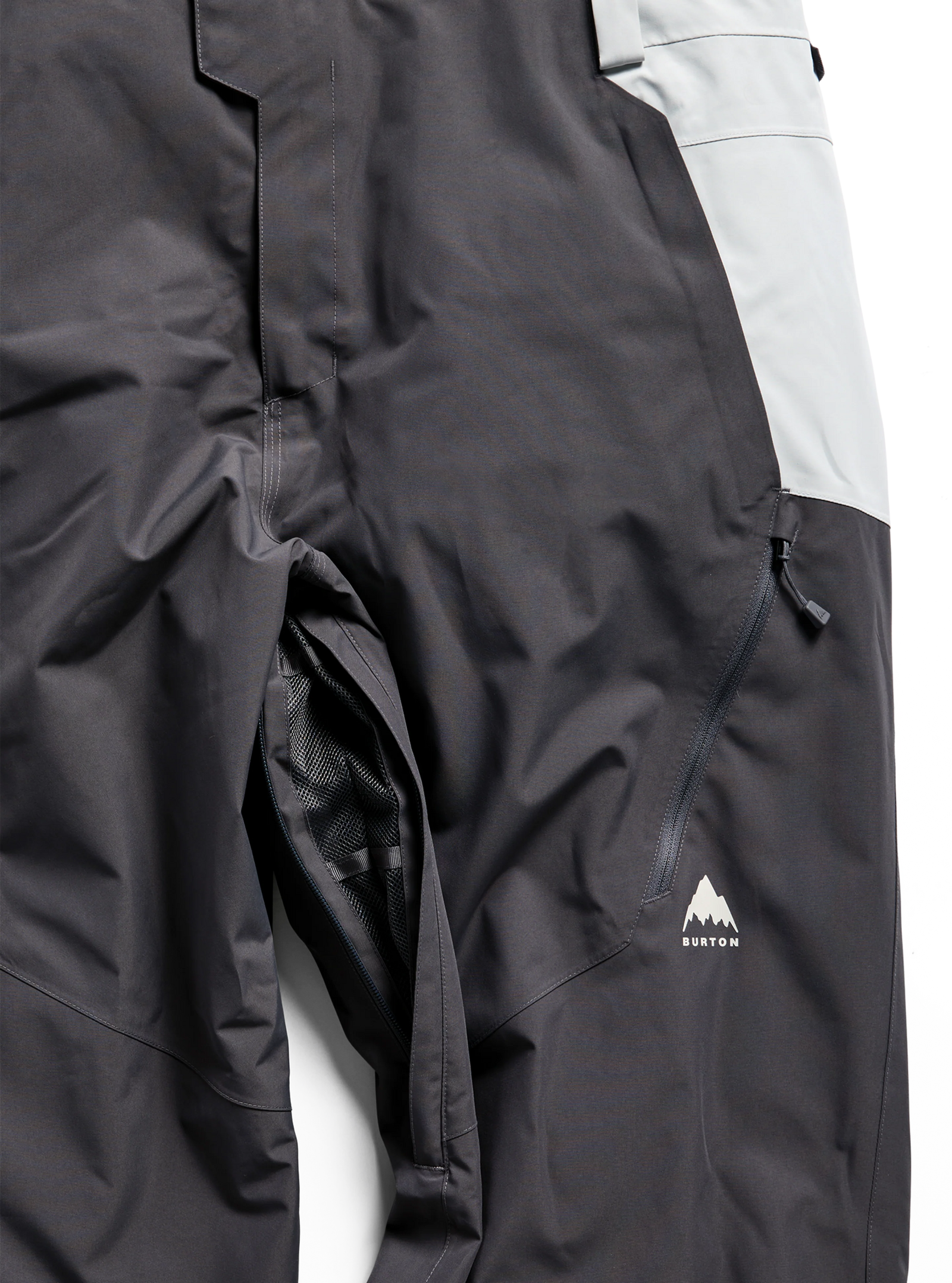 Mens Reserve 2L Relaxed Bib Pants Gotham Gray / Gray Cloud - Image 12