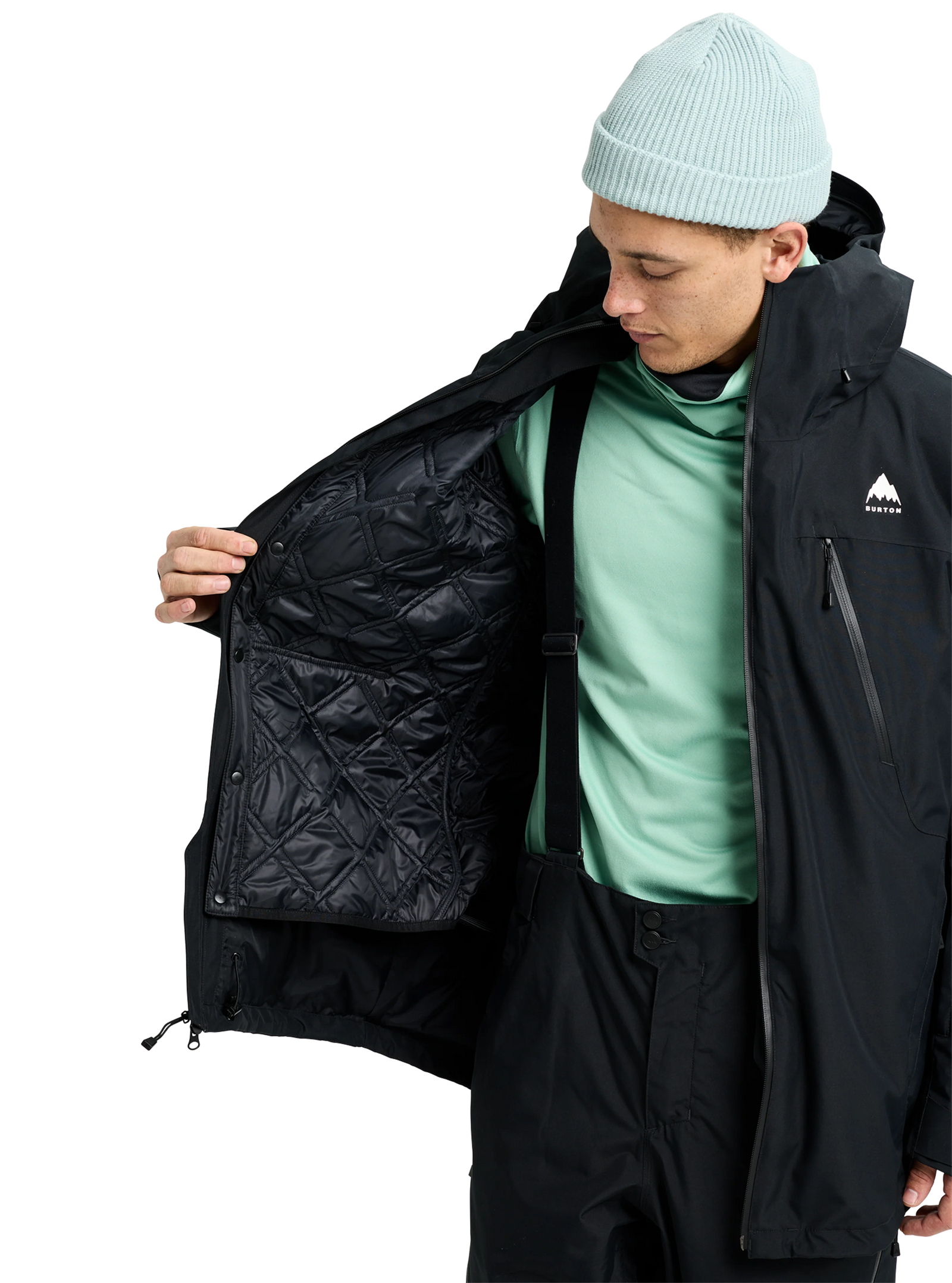 Mens Reserve 2L 3-In-1 Jacket True Black - Image 8
