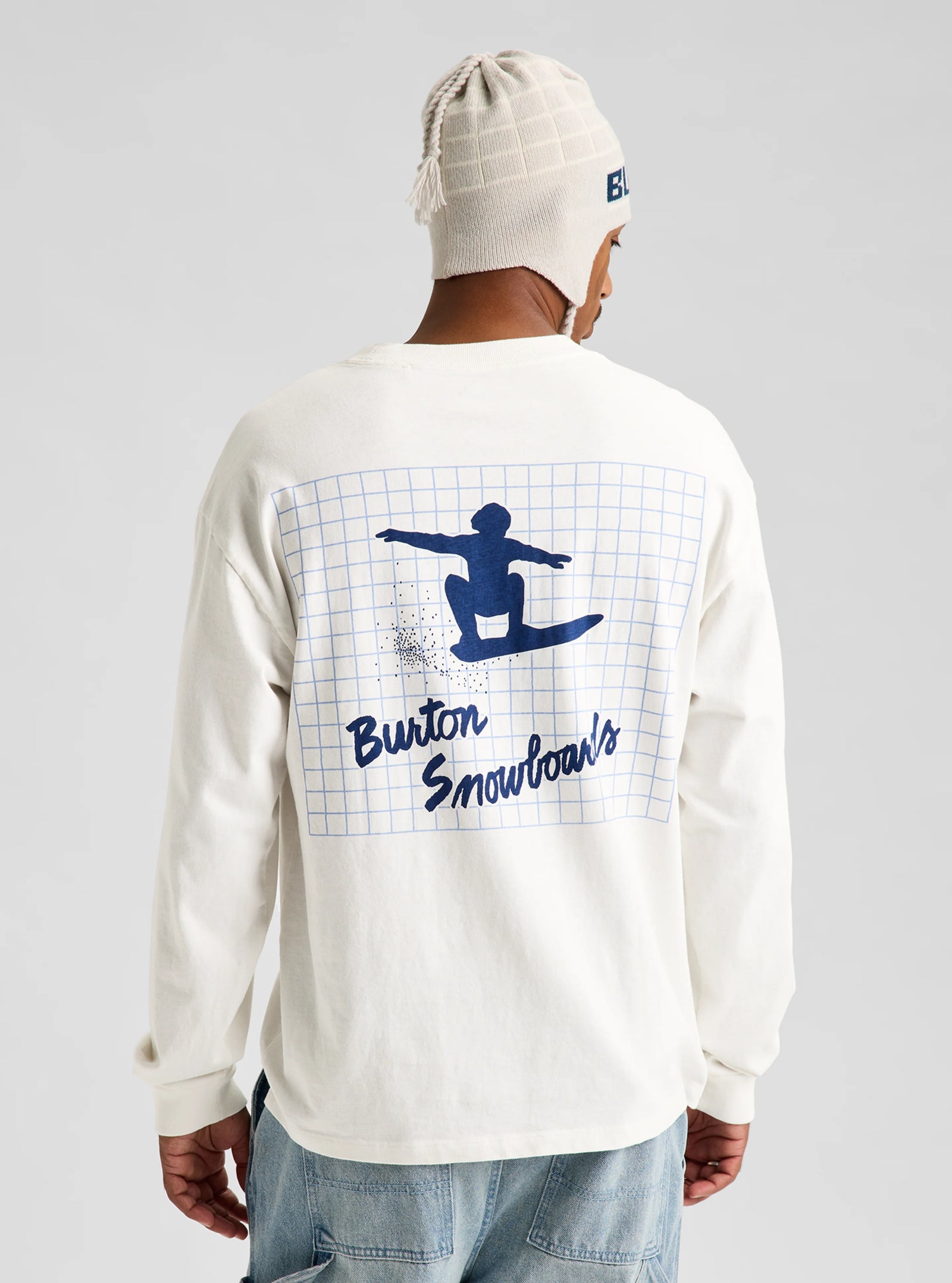 50Th 83 Squared Long Sleeve T-Shirt Stout White - Image 3