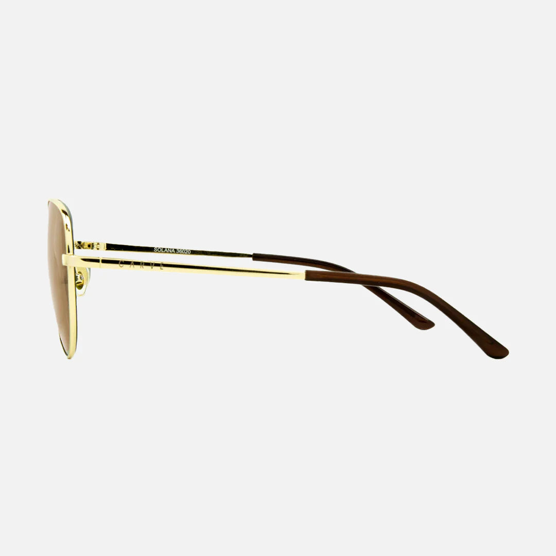 Solana Gloss Gold Metal Brown POL Lens - Image 4