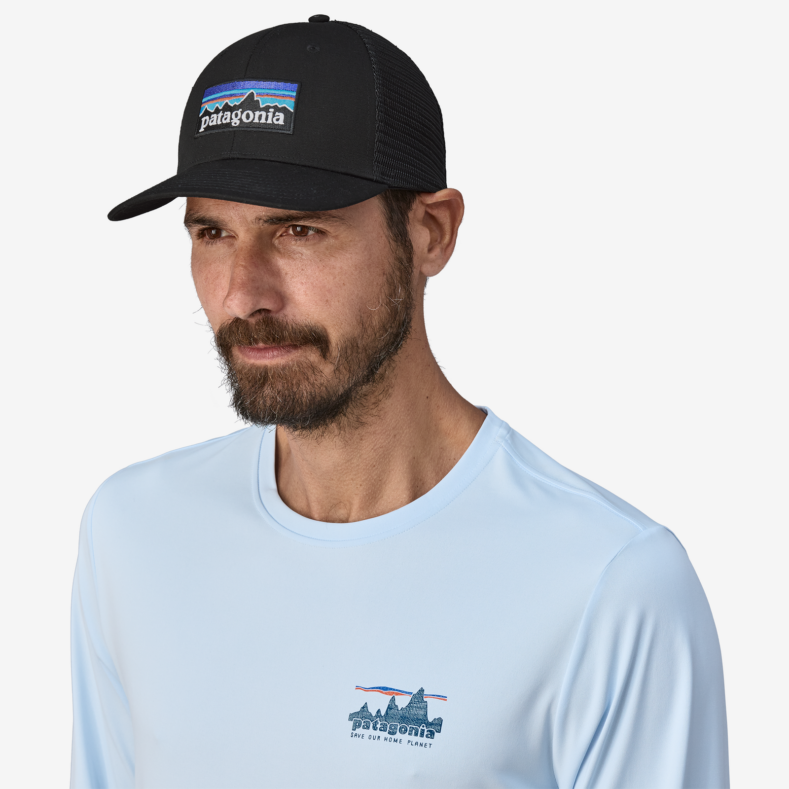 P-6 Logo Trucker Hat Black - Image 2
