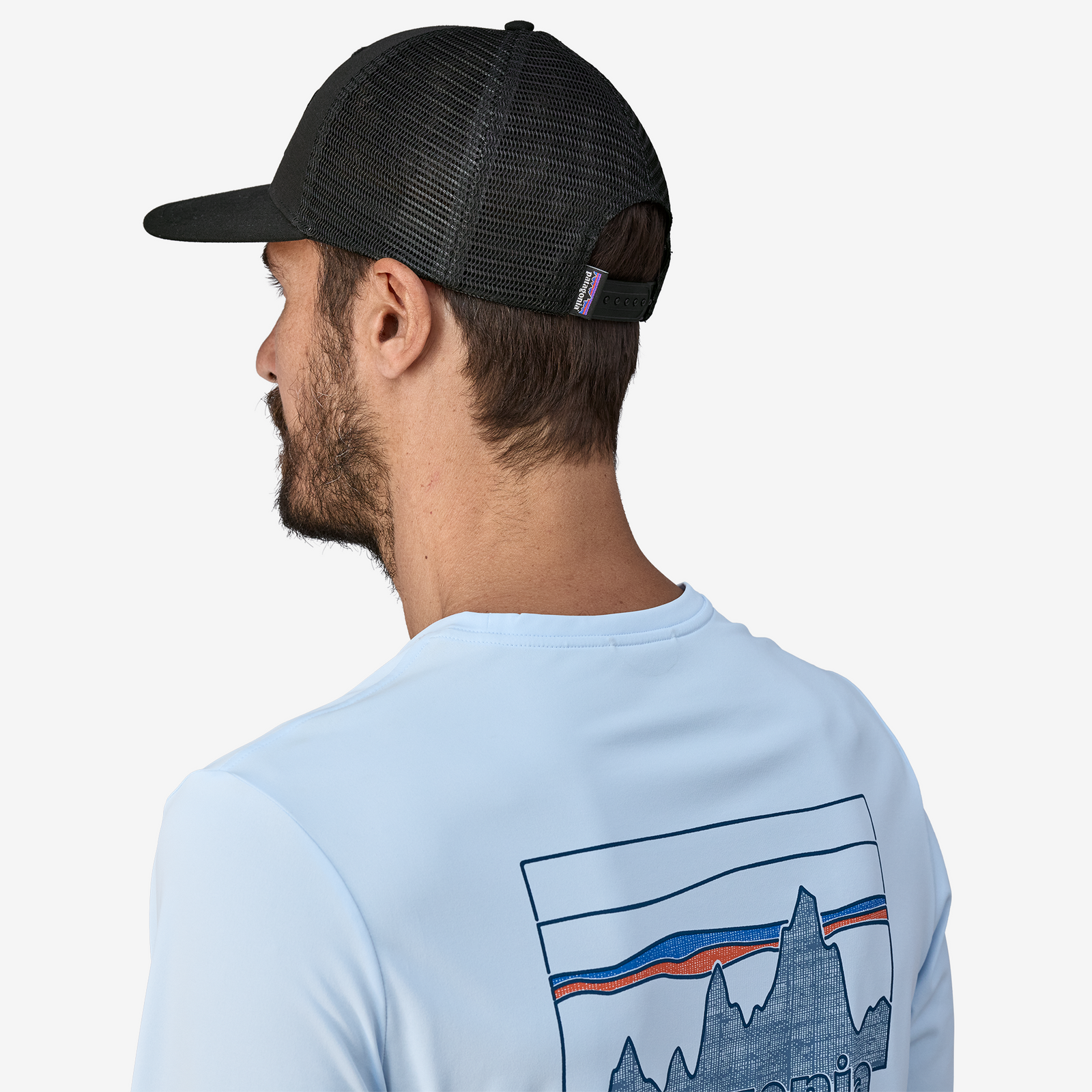 P-6 Logo Trucker Hat Black - Image 3