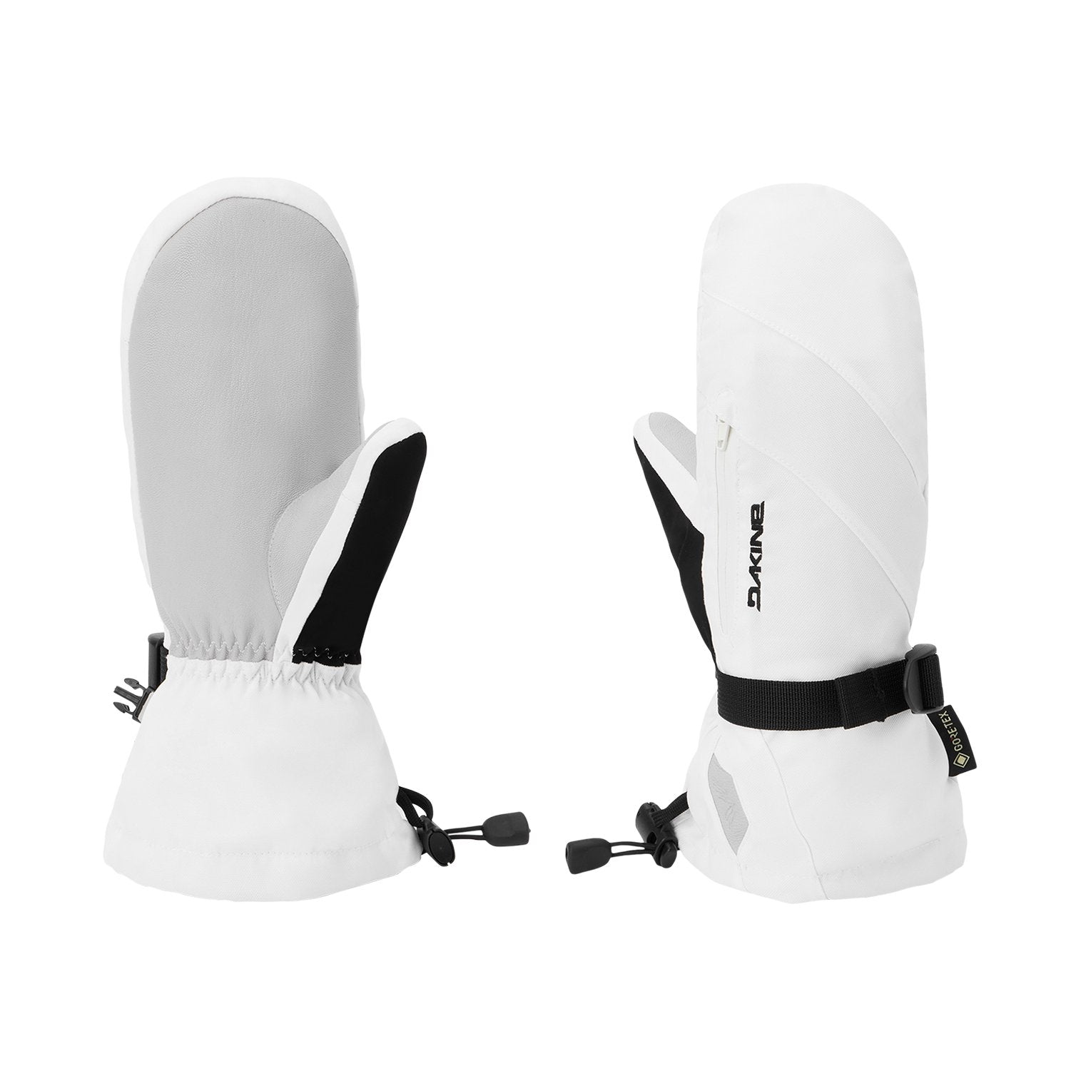 Womens Leather Sequoia 2.0 Dlx Gore-Tex Snowboard Mitts White - Image 3