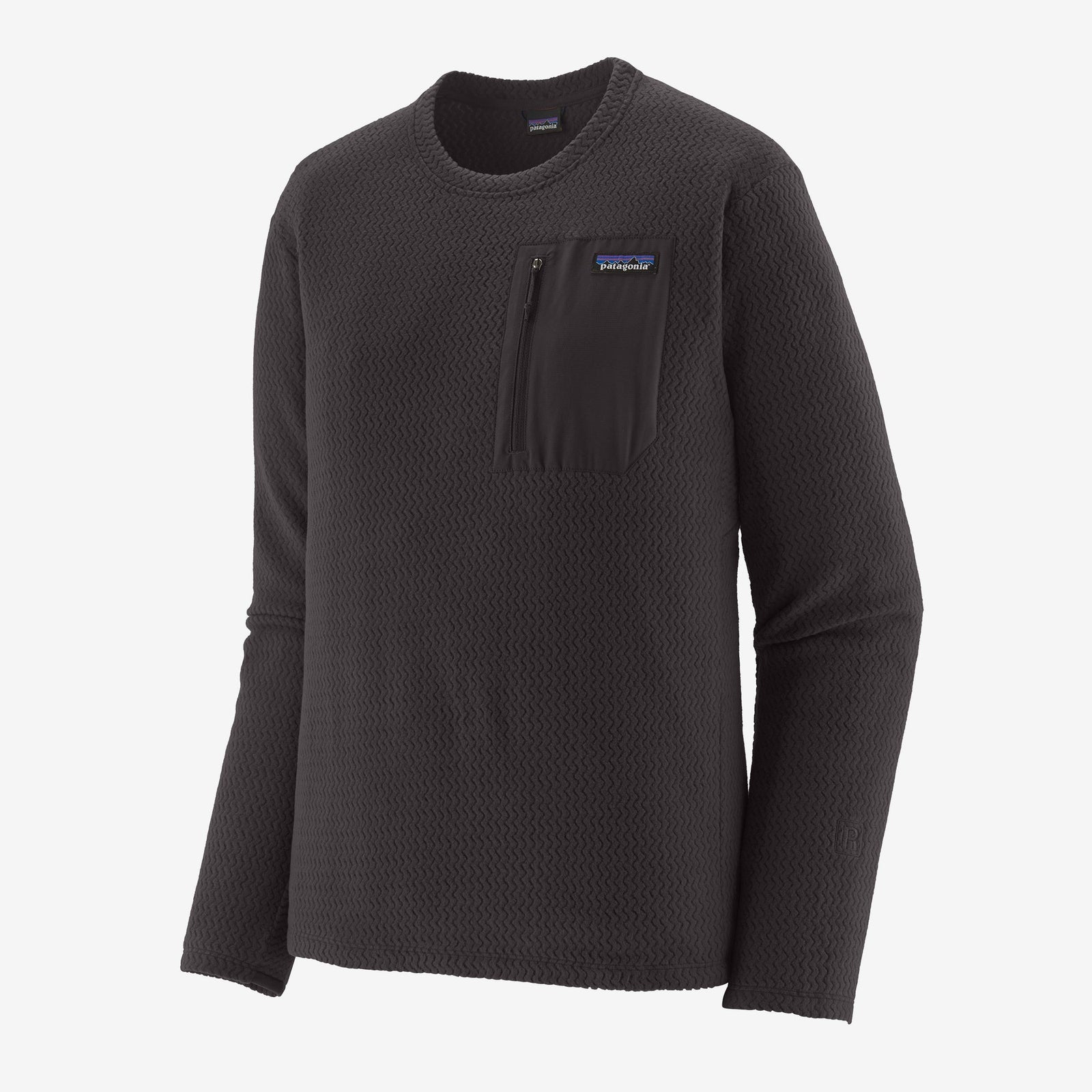 Mens R1® Air Fleece Crewneck Black - Image 1