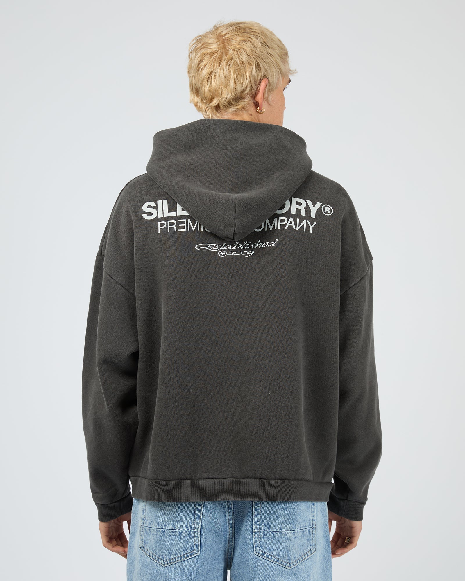 Mens Prime Hooded Jumper Charcoal - Image 4