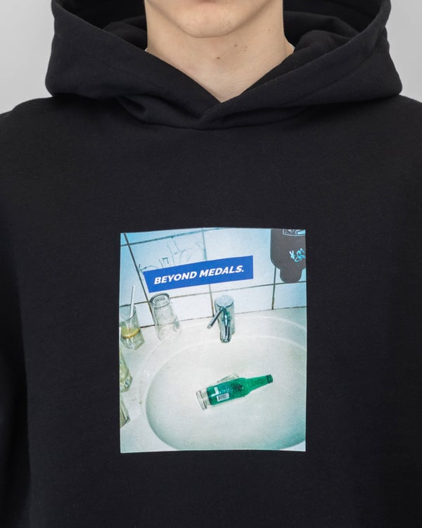 Bottle Hoodie Black - Image 2