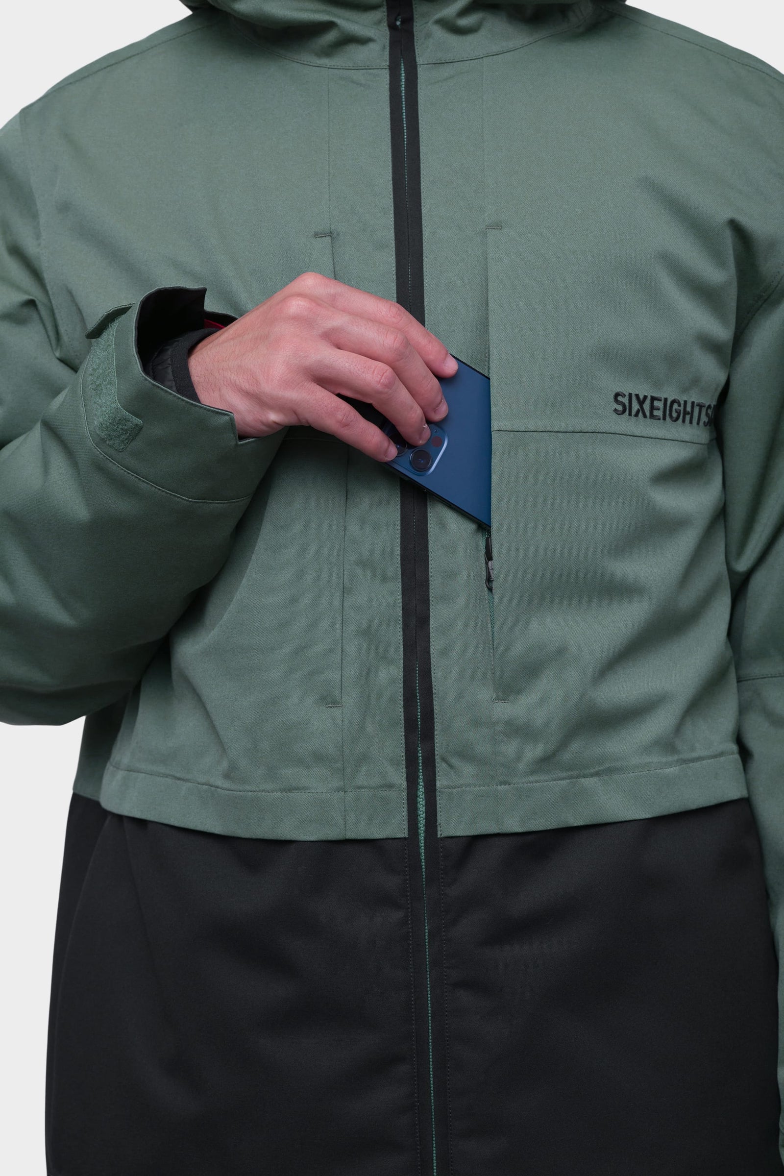 686 Mens Smarty 3-in-1 Form Jacket Cyprus Green Colourblock