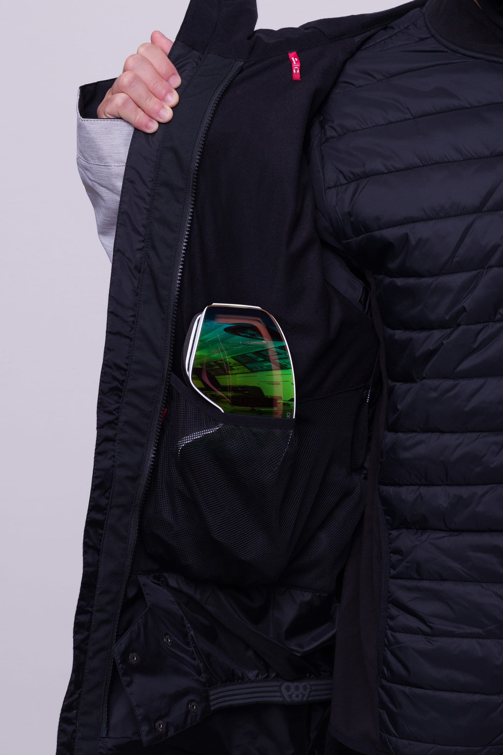 686 Mens Smarty 3-in-1 Form Jacket White Heather Colourblock