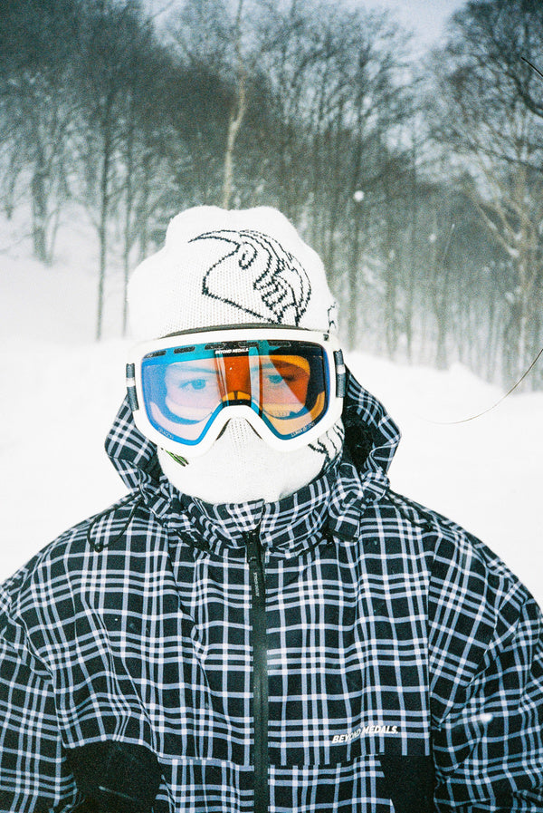 Jacquard Knit Balaclava Angel White - Image 5